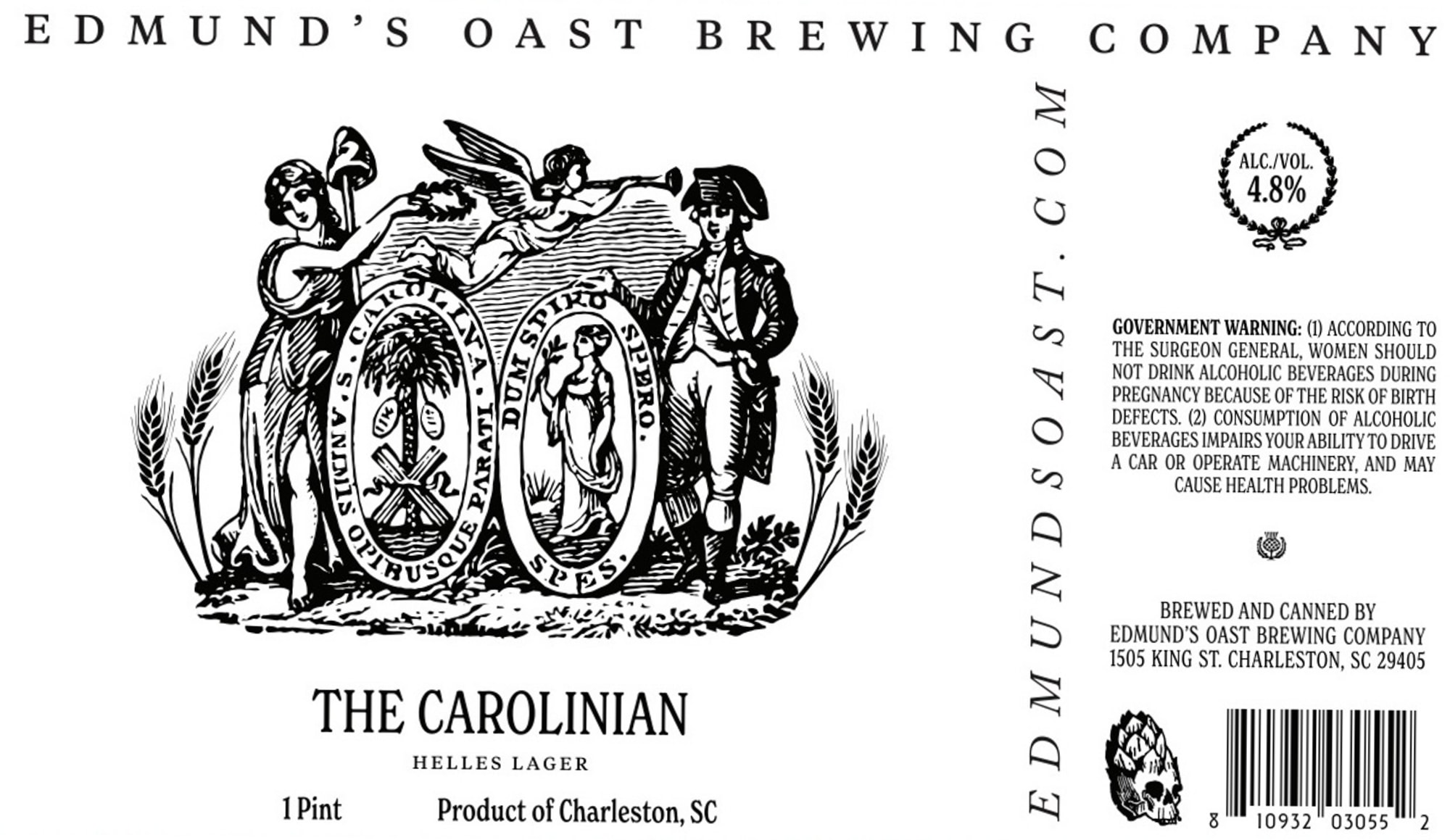 The Carolinian by Edmund’s Oast Brewing Company - beer label