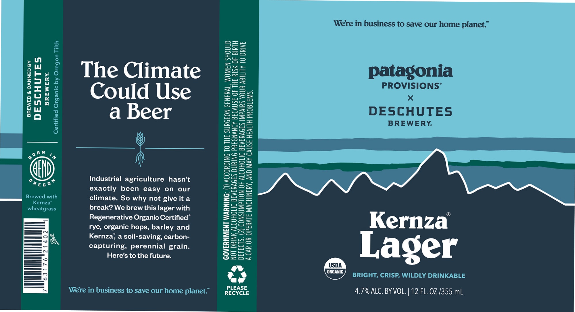 The Climate Could Use a Beer by Deschutes Brewery - beer label