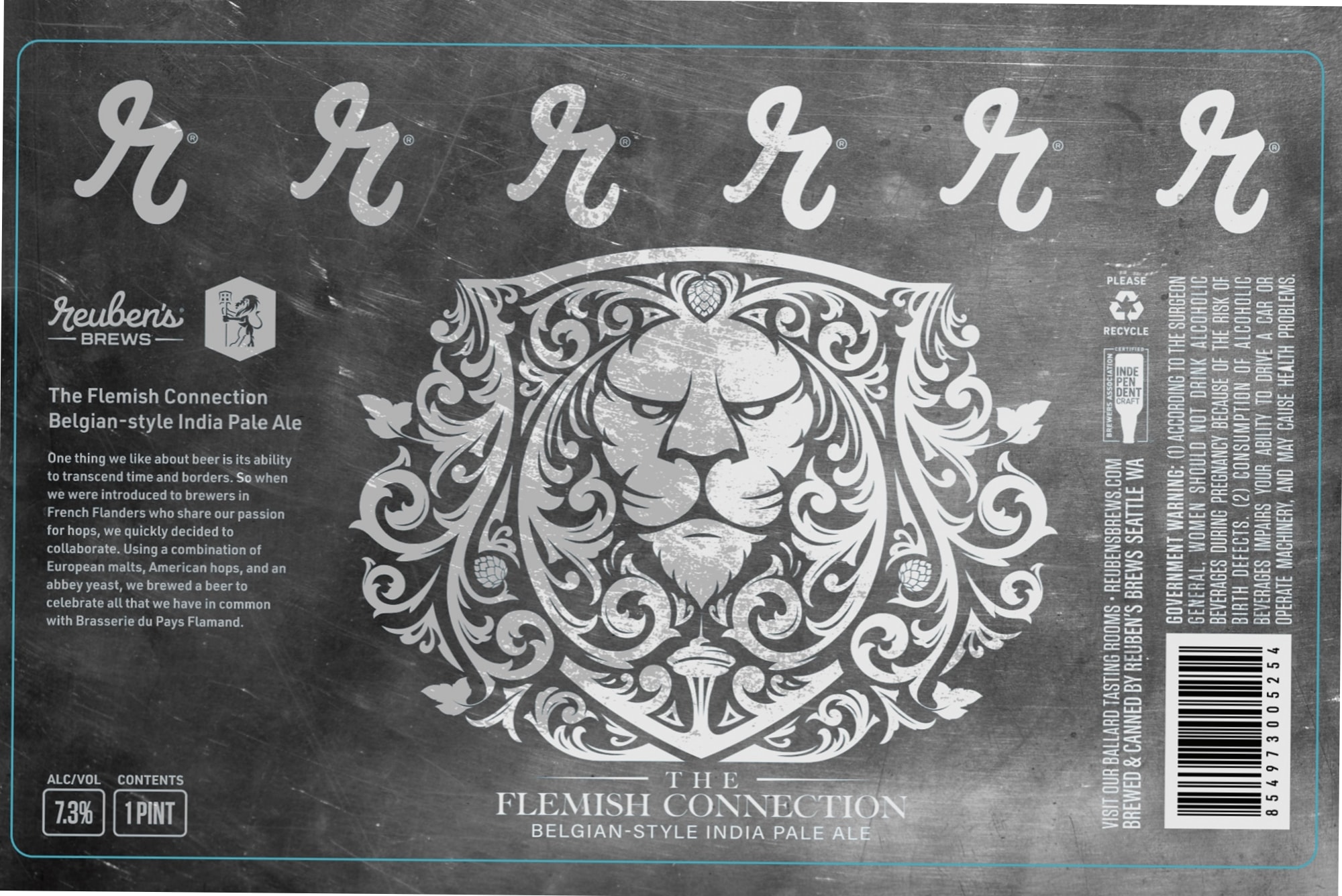 The Flemish Connection by Reuben’s Brews - beer label