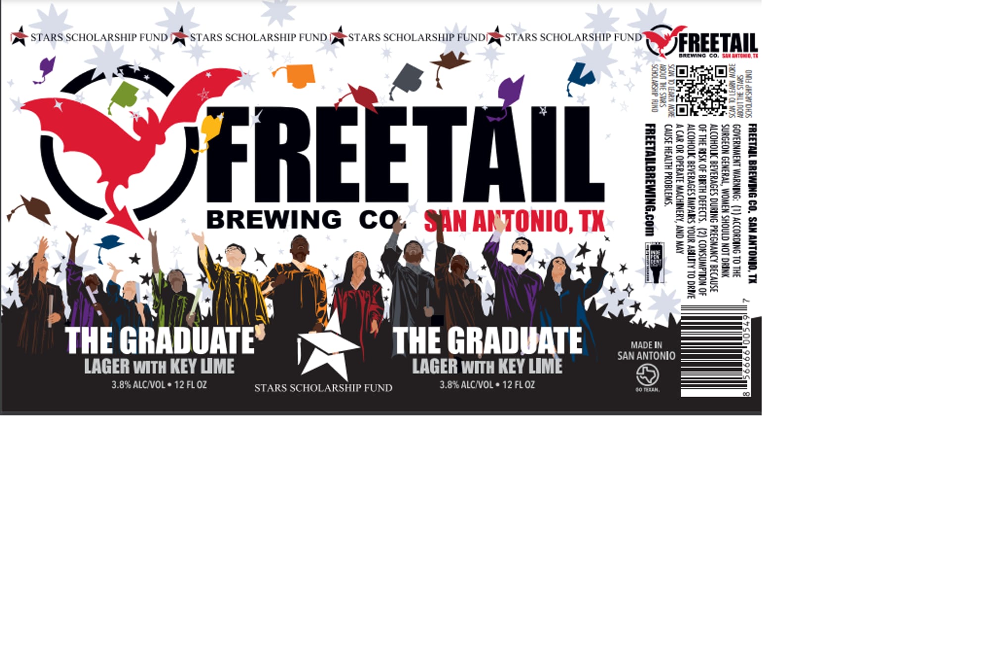 The Graduate by Freetail Brewing Co. - beer label