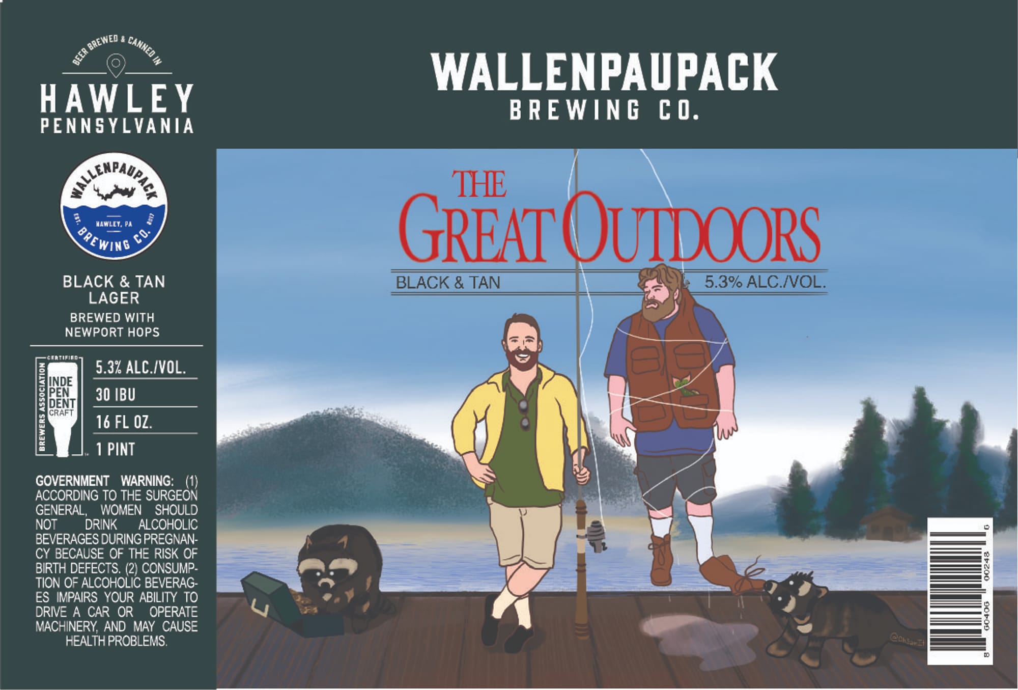The Great Outdoors by Wallenpaupack Brewing Co. - beer label