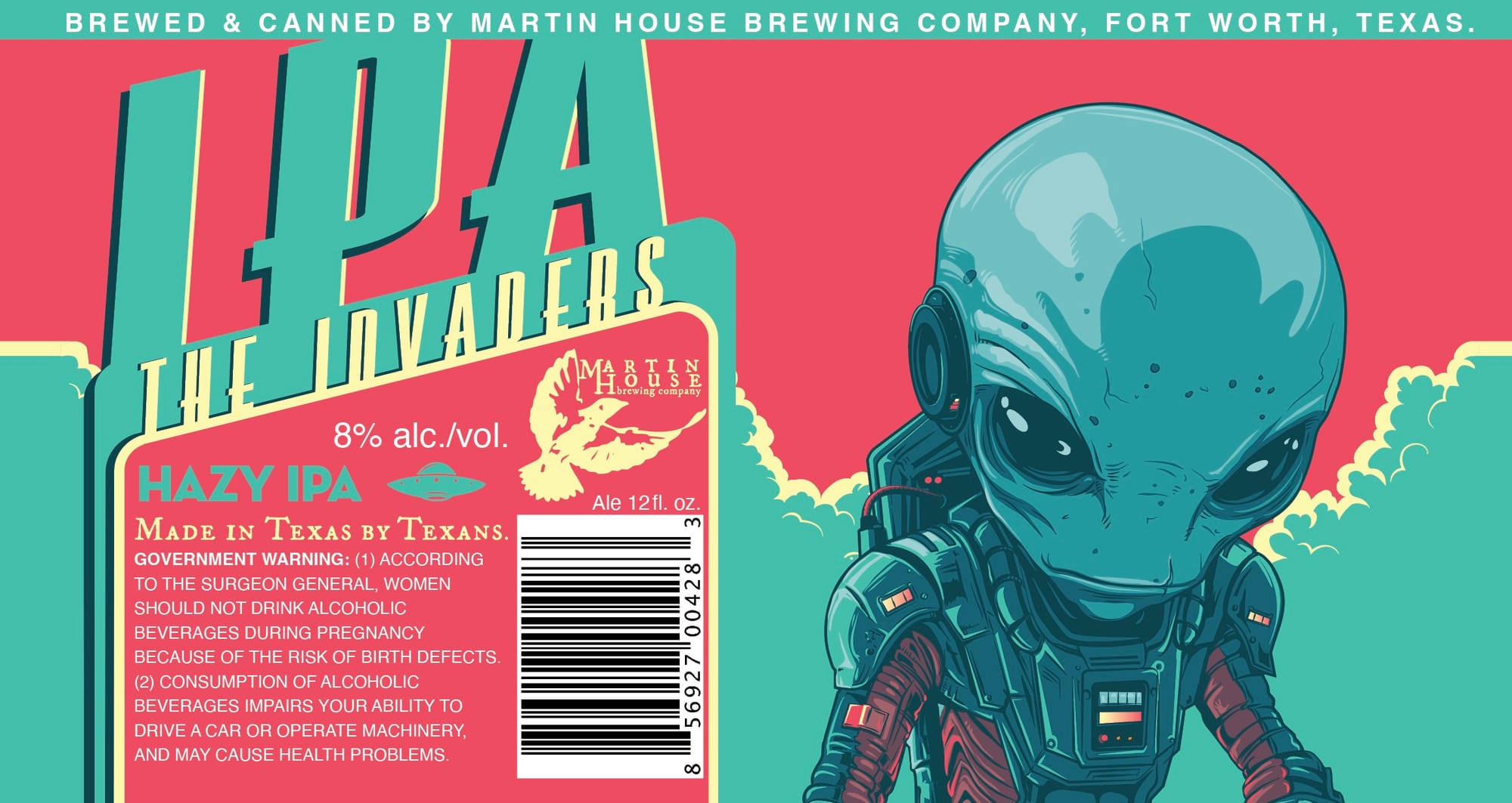 The Invaders by Martin House Brewing Company - beer label