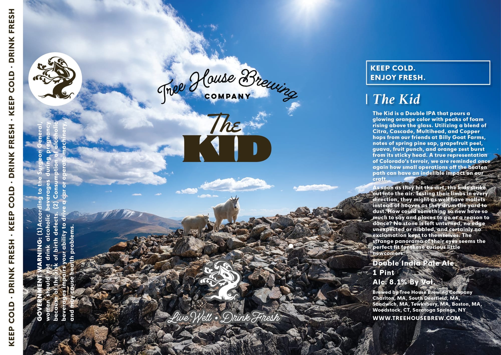 The Kid by Tree House Brewing Company - beer label