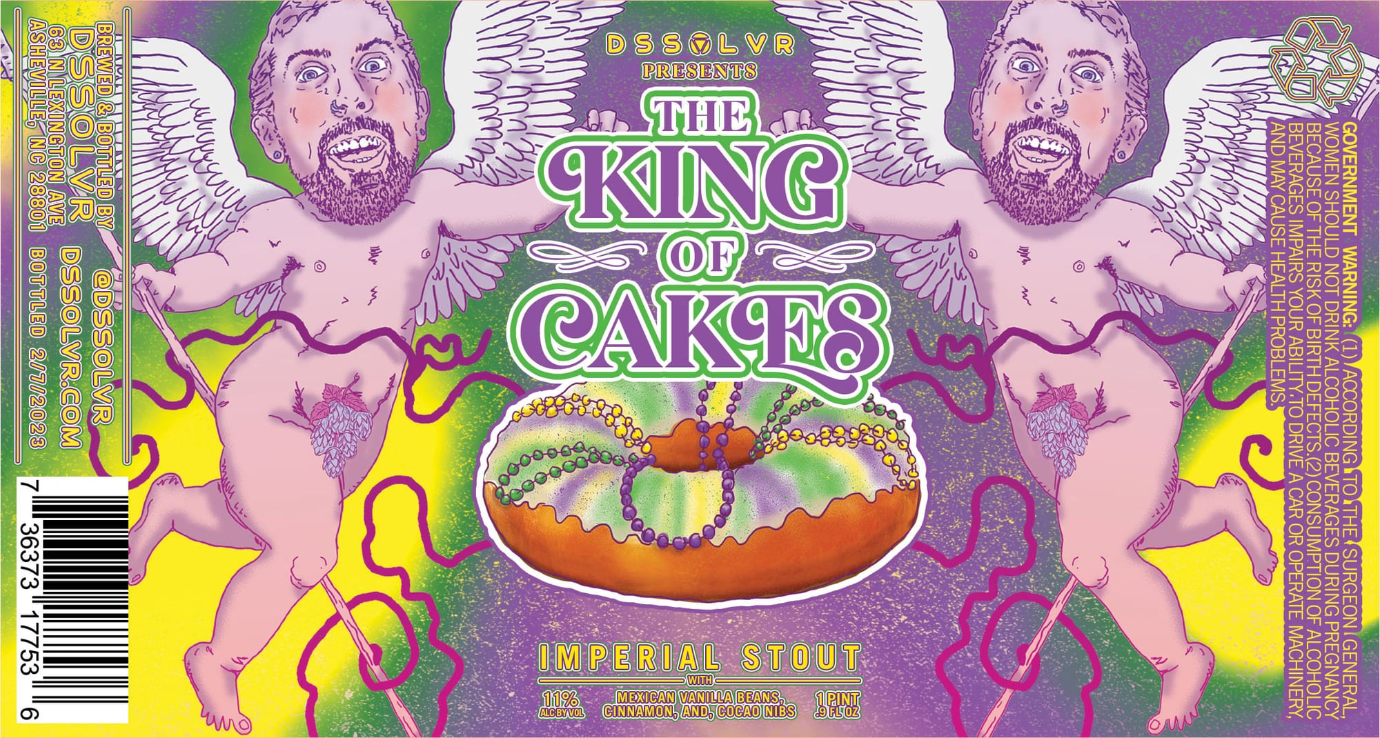 The King of Cakes by DSSOLVR - beer label