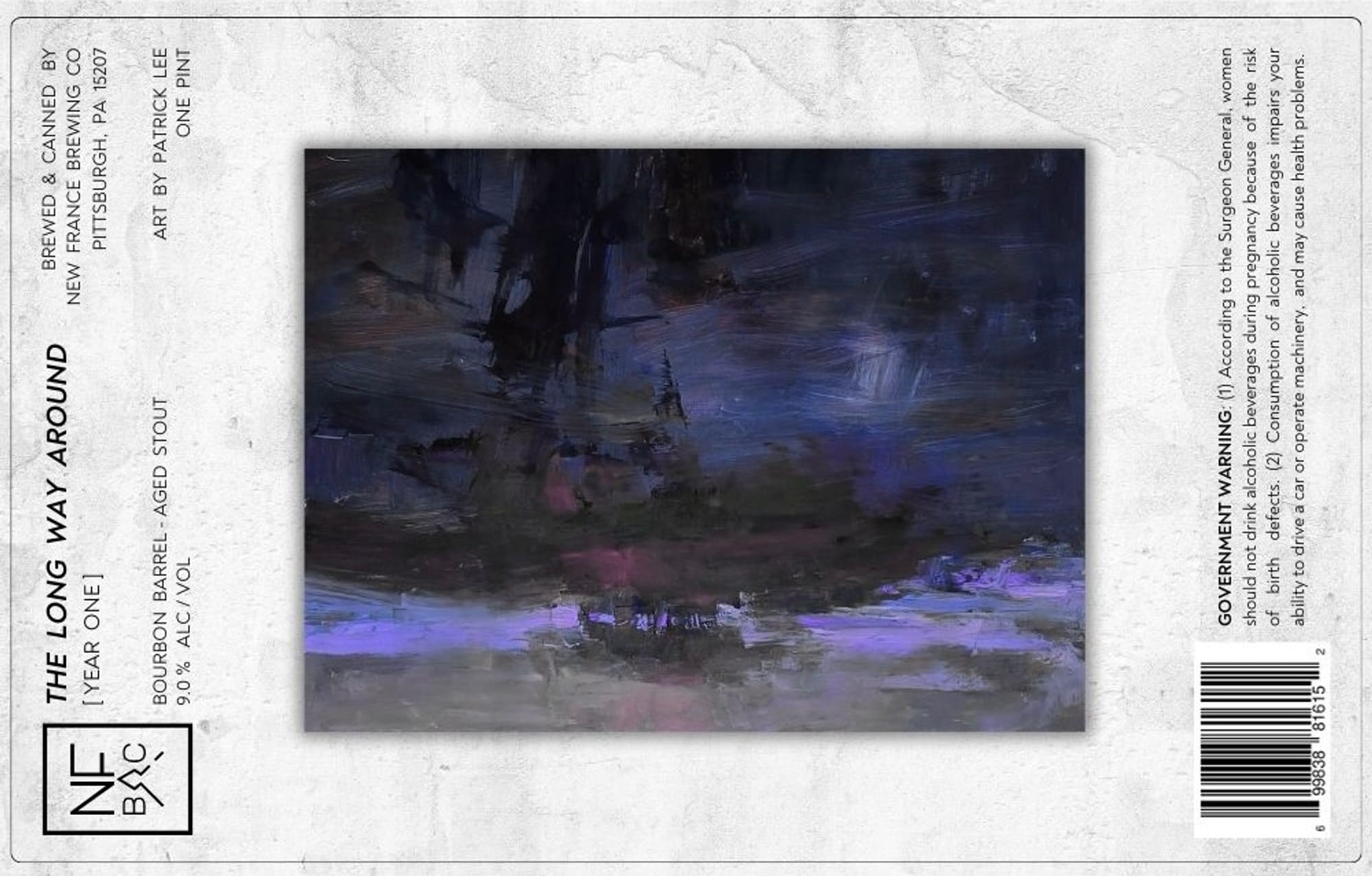 The Long Way Around by New France Brewing Co. - beer label