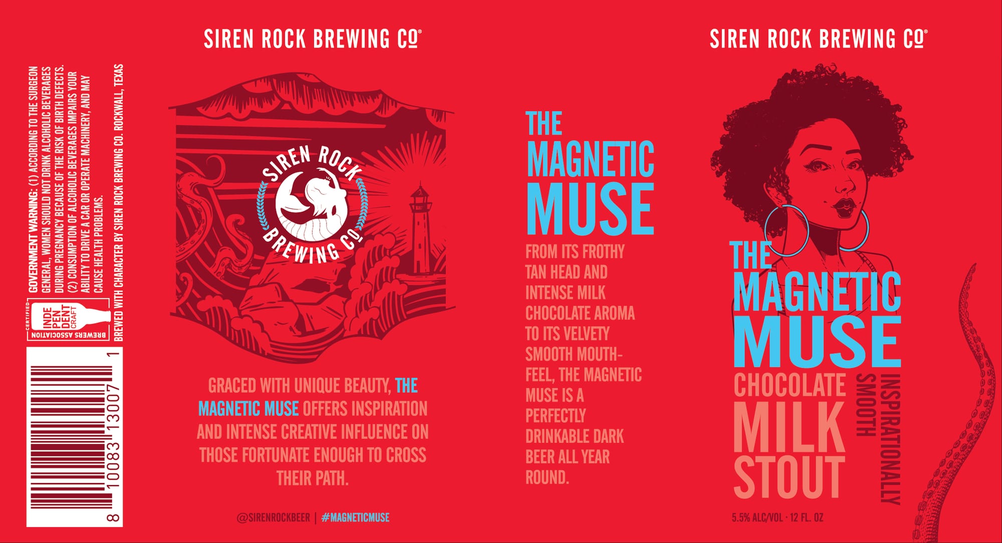 The Magnetic Muse by Siren Rock Brewing Co. - beer label