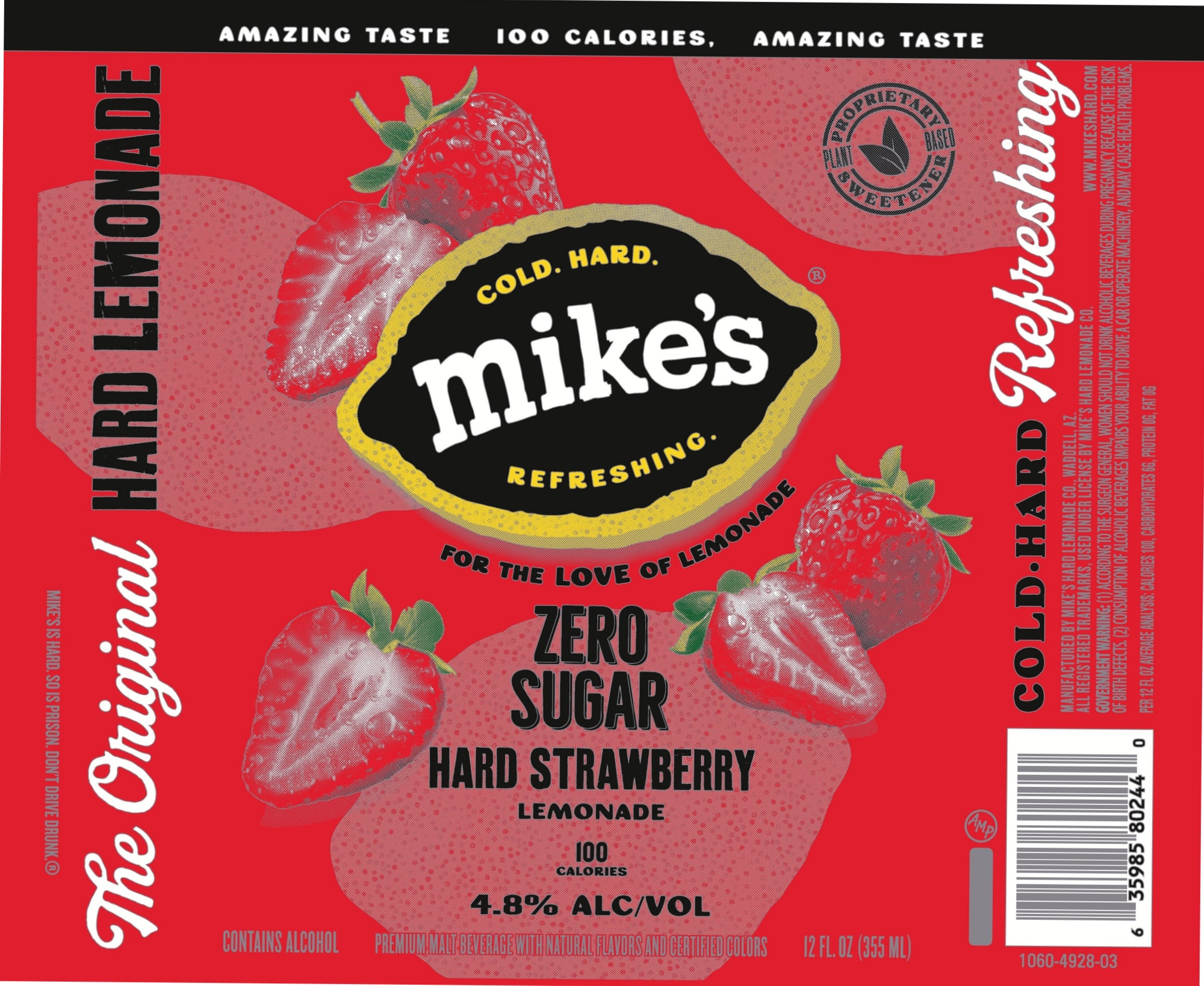 The Original Hard Strawberry Lemonade by mike’s Hard Lemonade - beer label