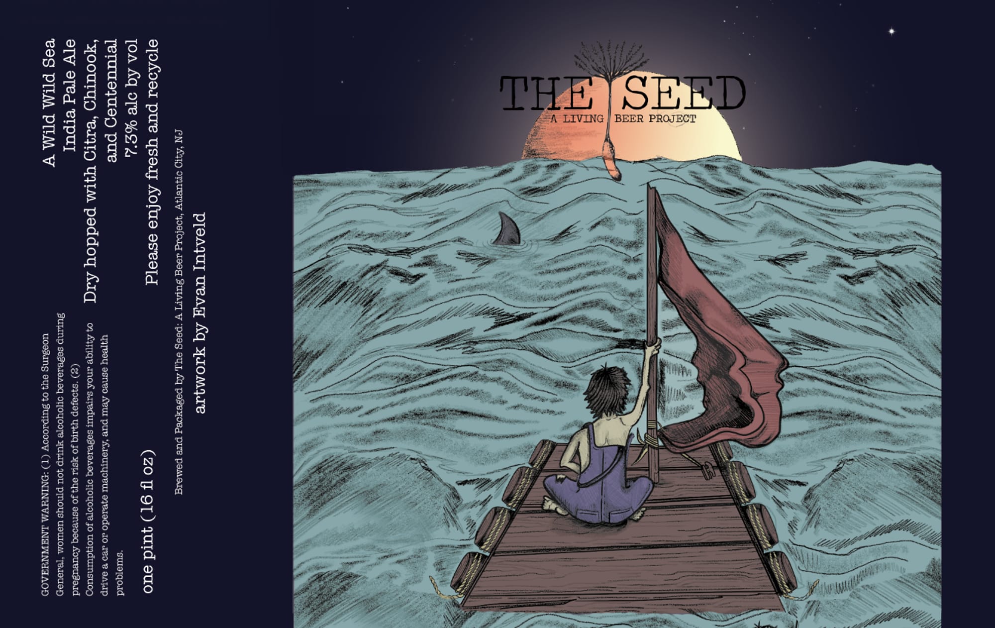 The Seed by The Living Beer Project - beer label