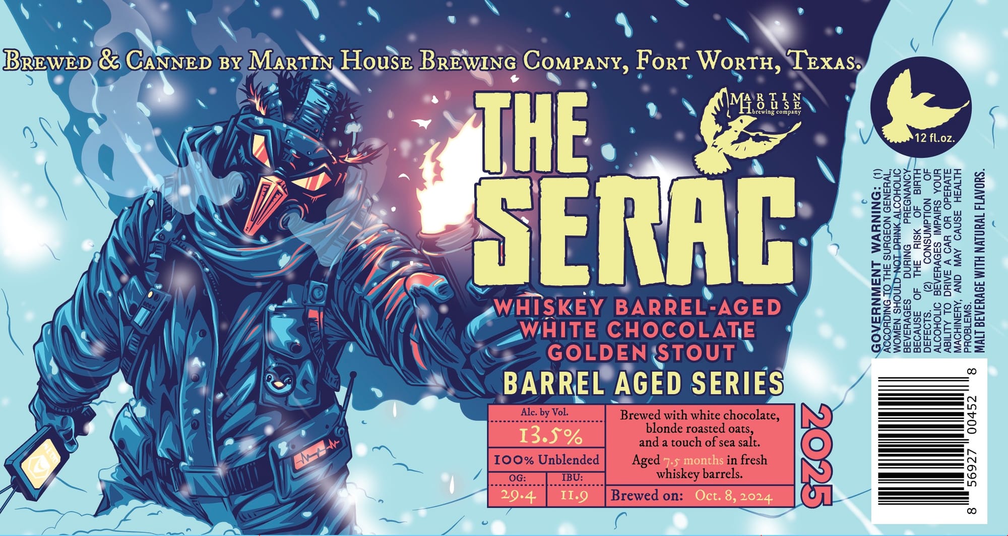 The Serac by Martin House Brewing Company - beer label