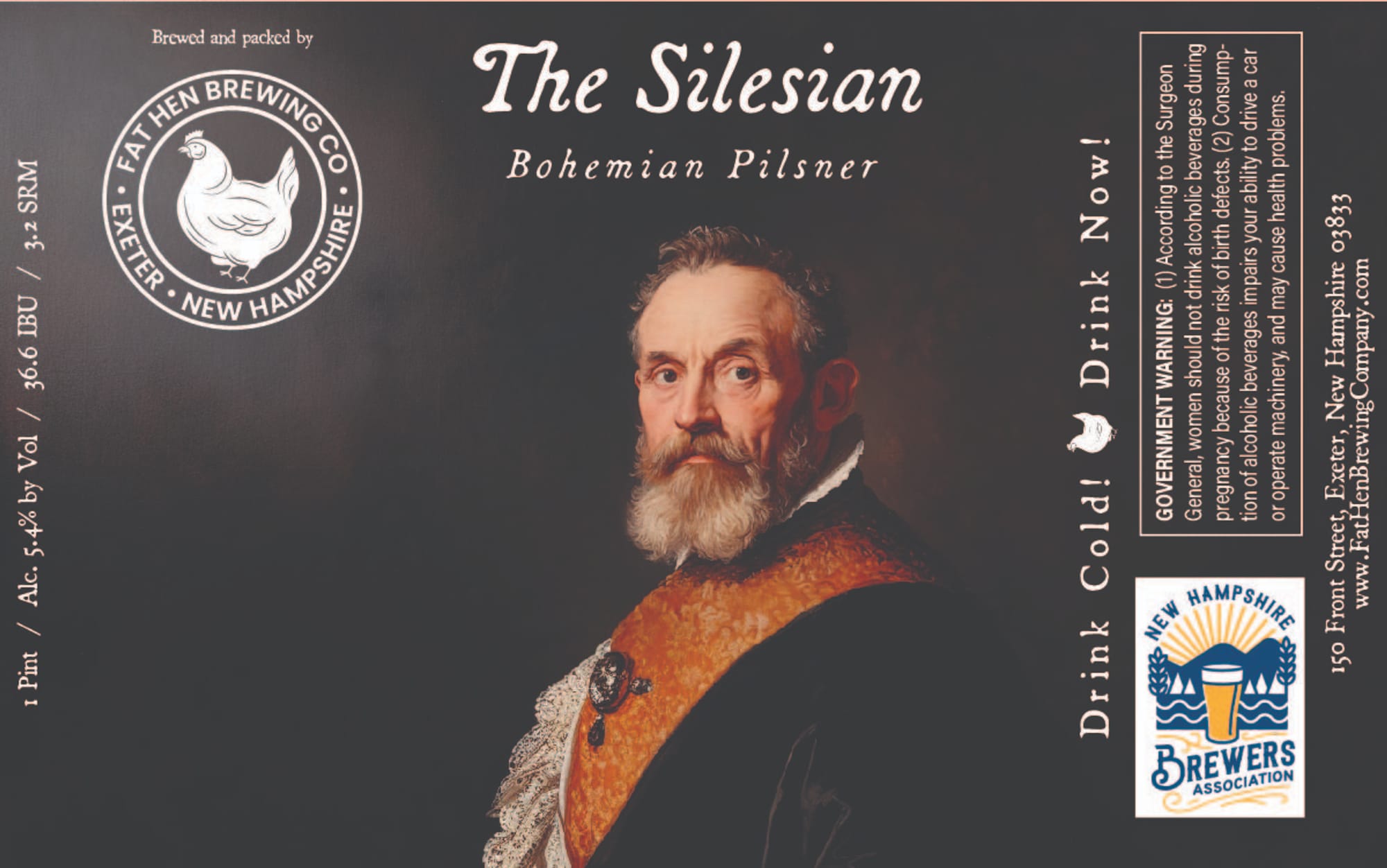 The Silesian by Fat Hen Brewing Co. - beer label