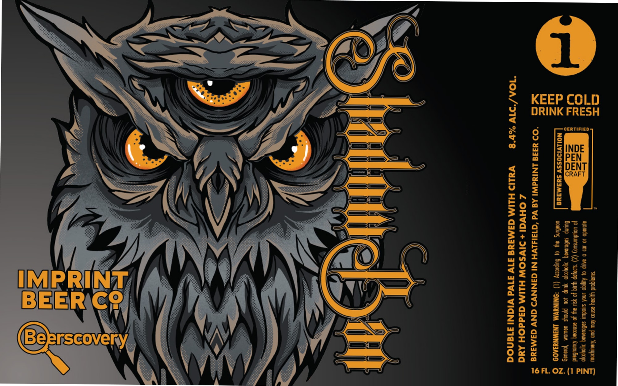 The Surgeon by Imprint Beer Co. - beer label