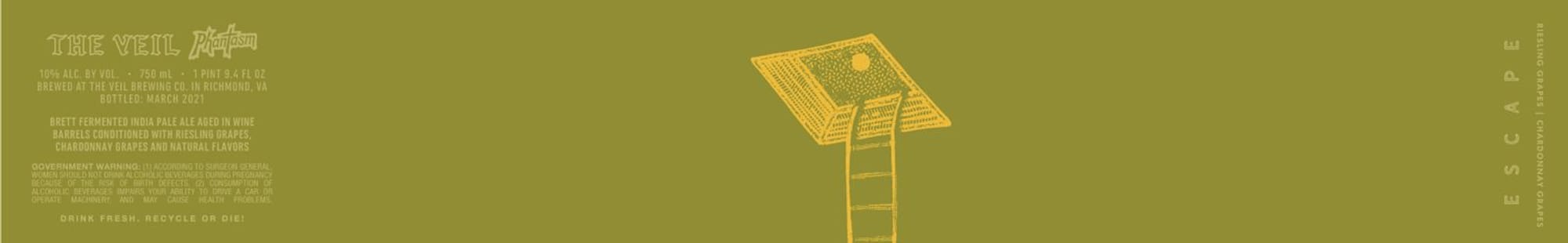 The Veil Escape by The Veil Brewing Co. - beer label