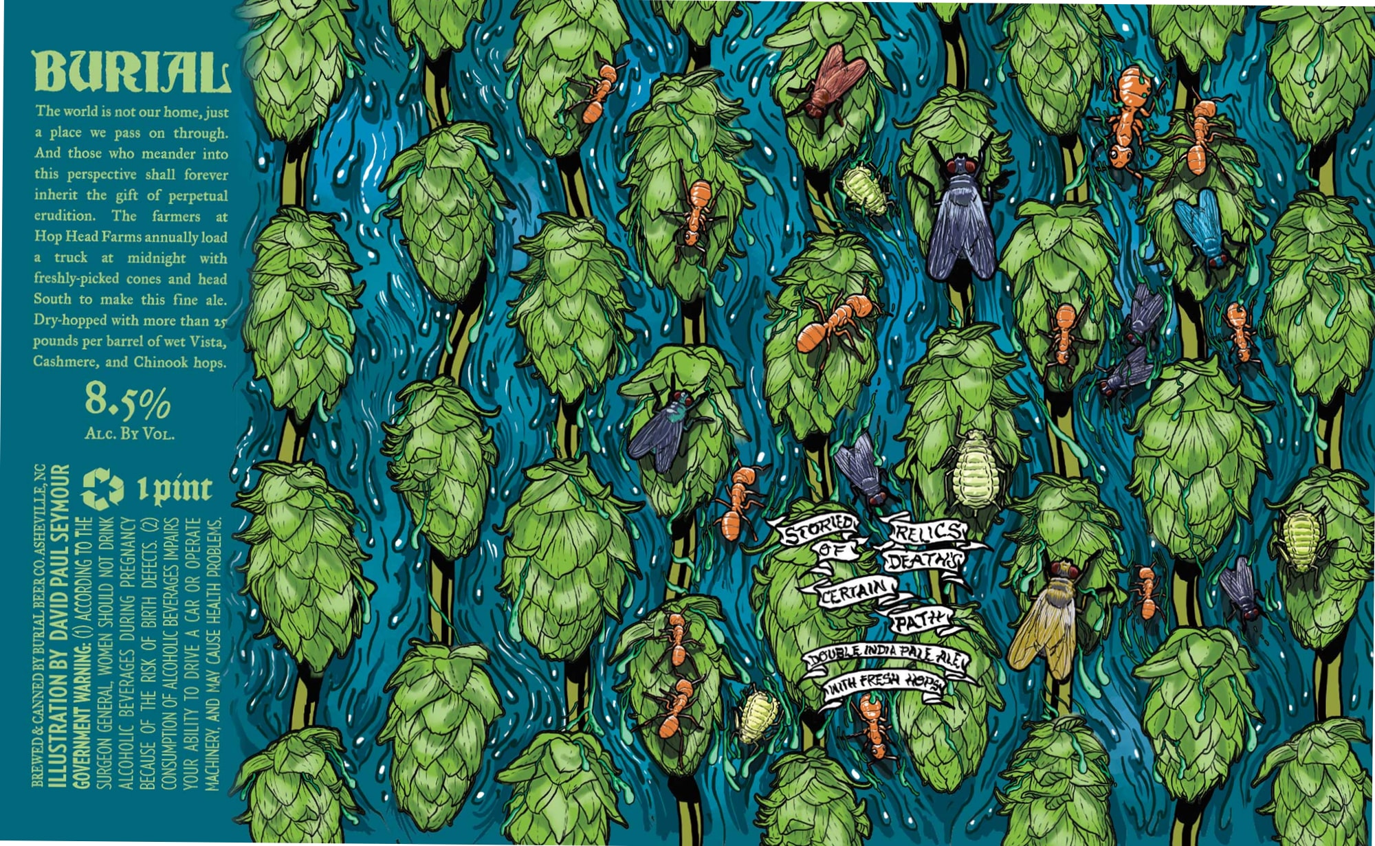 The World Is Not Our Home, Just a Place We Pass On Through by Burial Beer Co. - beer label
