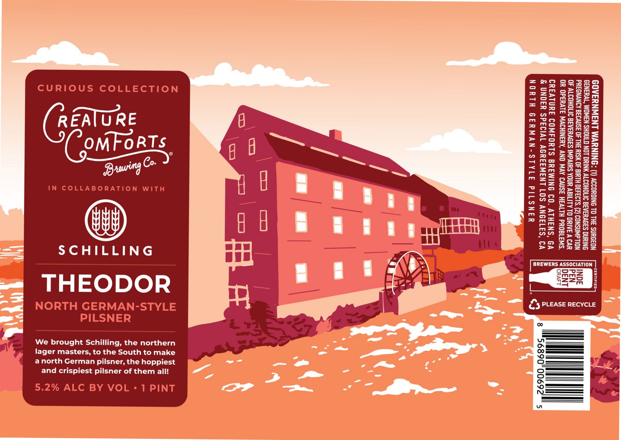 Theodor by Creature Comforts Brewing Co. - beer label