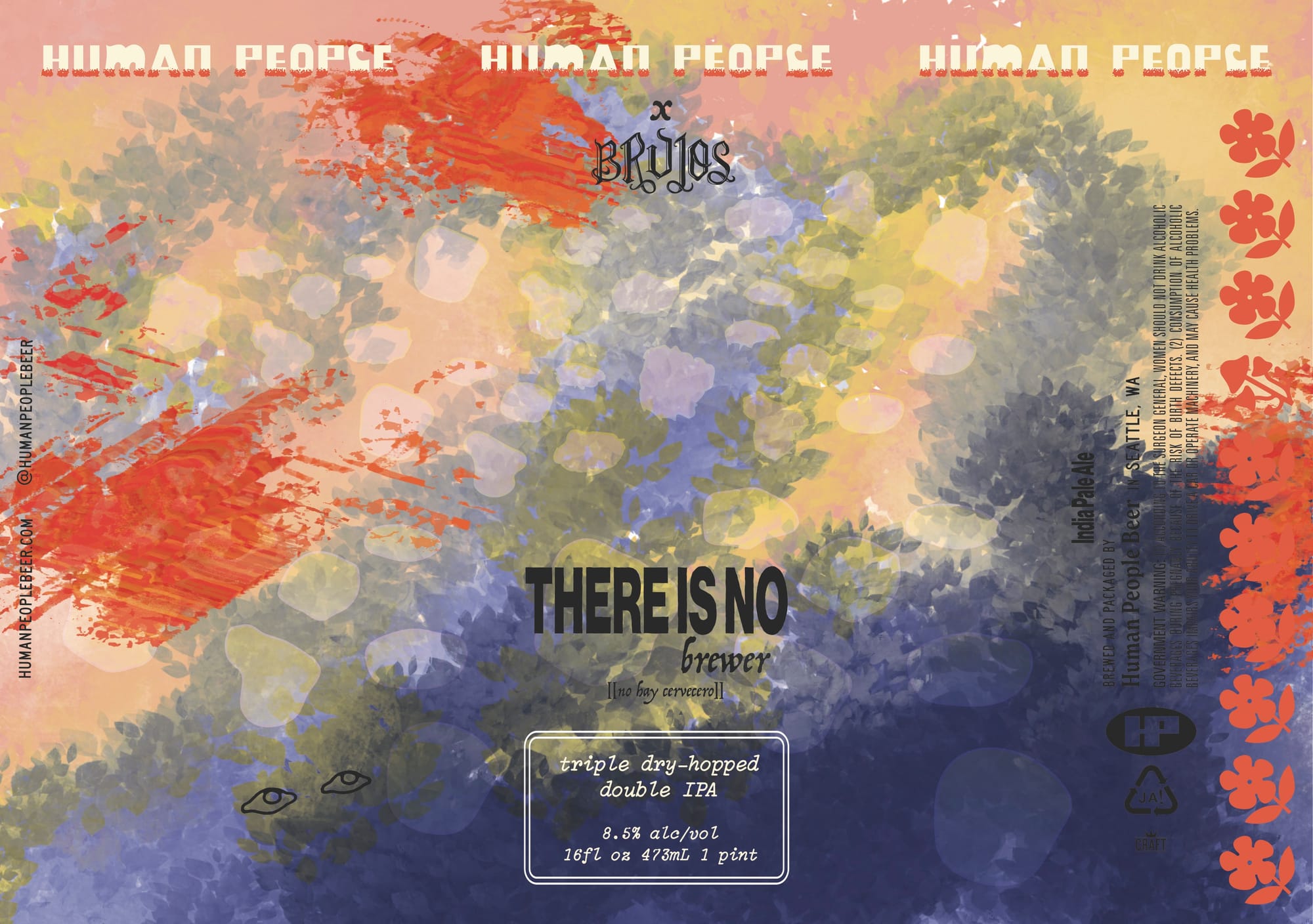 There Is No by Human People Beer - beer label