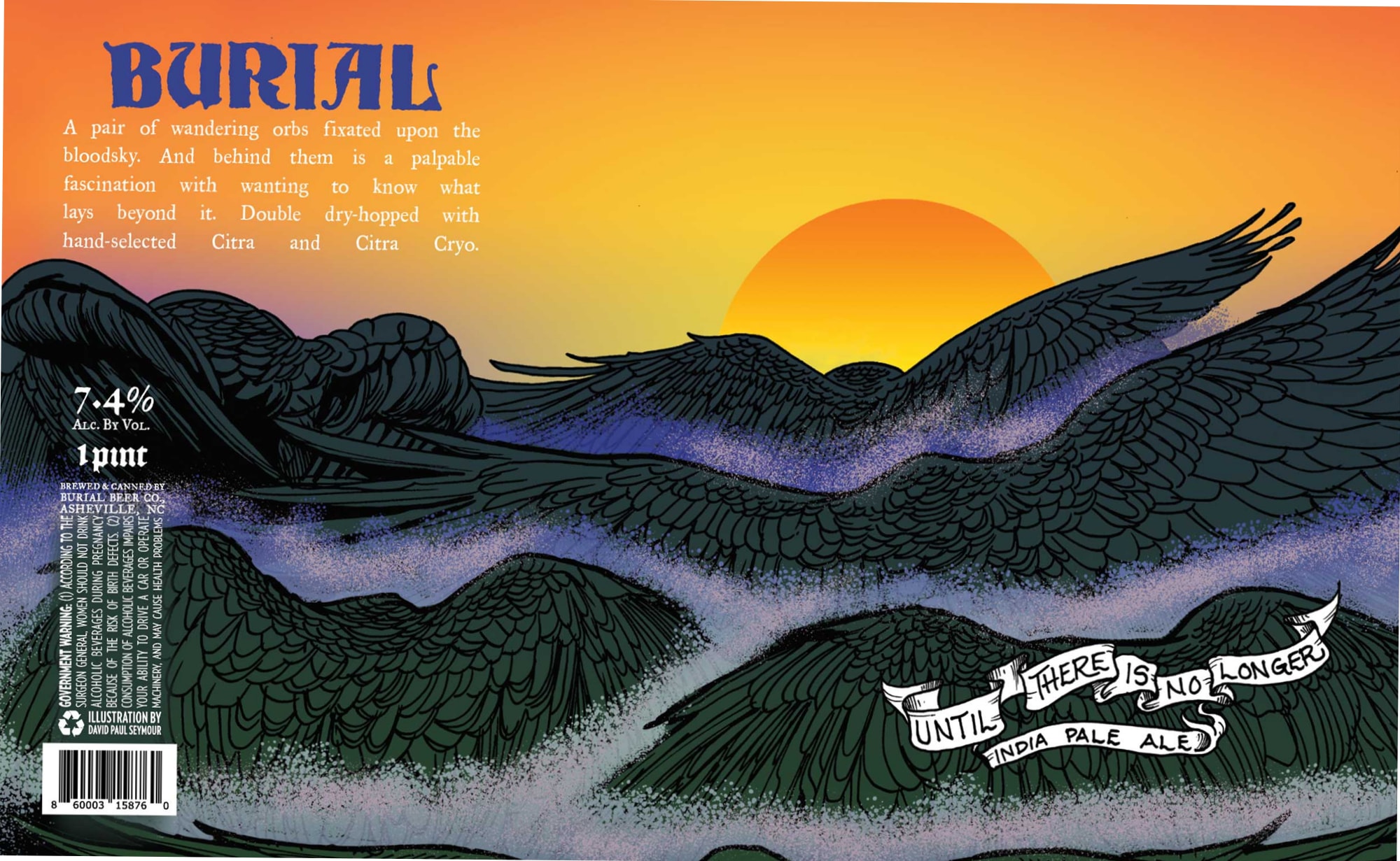 There Is No Longer by Burial Beer Co. - beer label