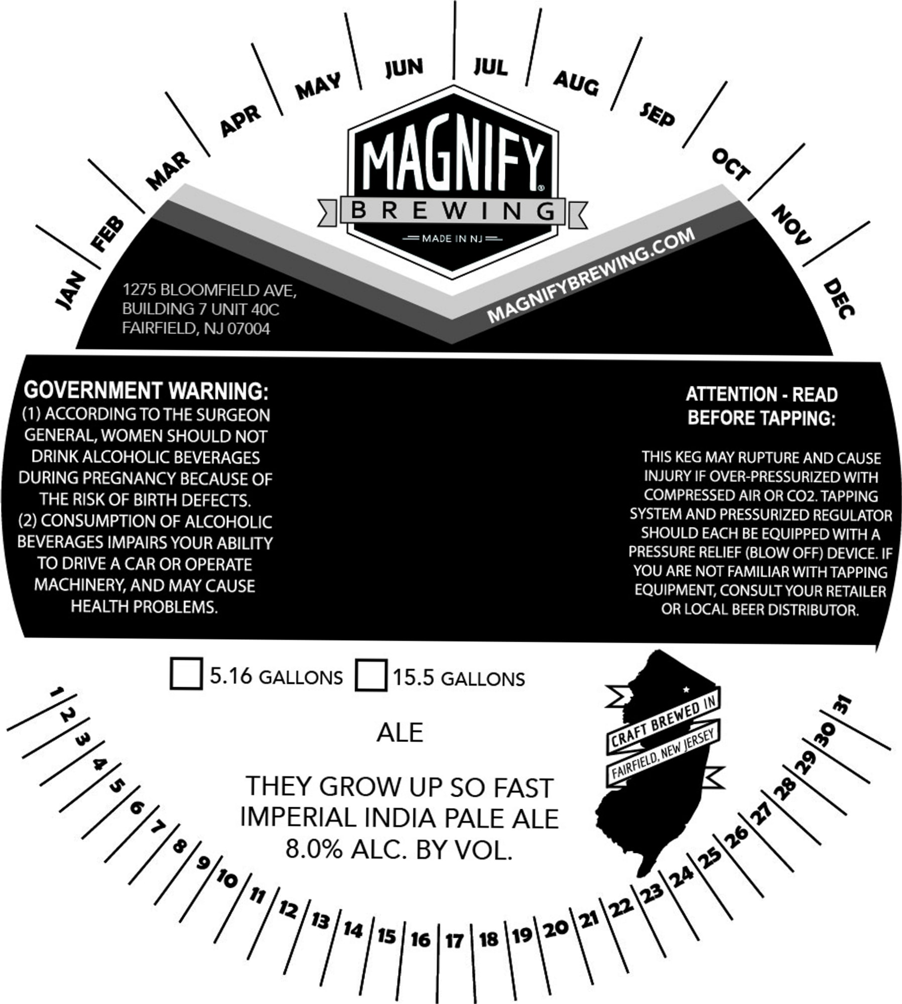 They Grow Up So Fast by Magnify Brewing - beer label
