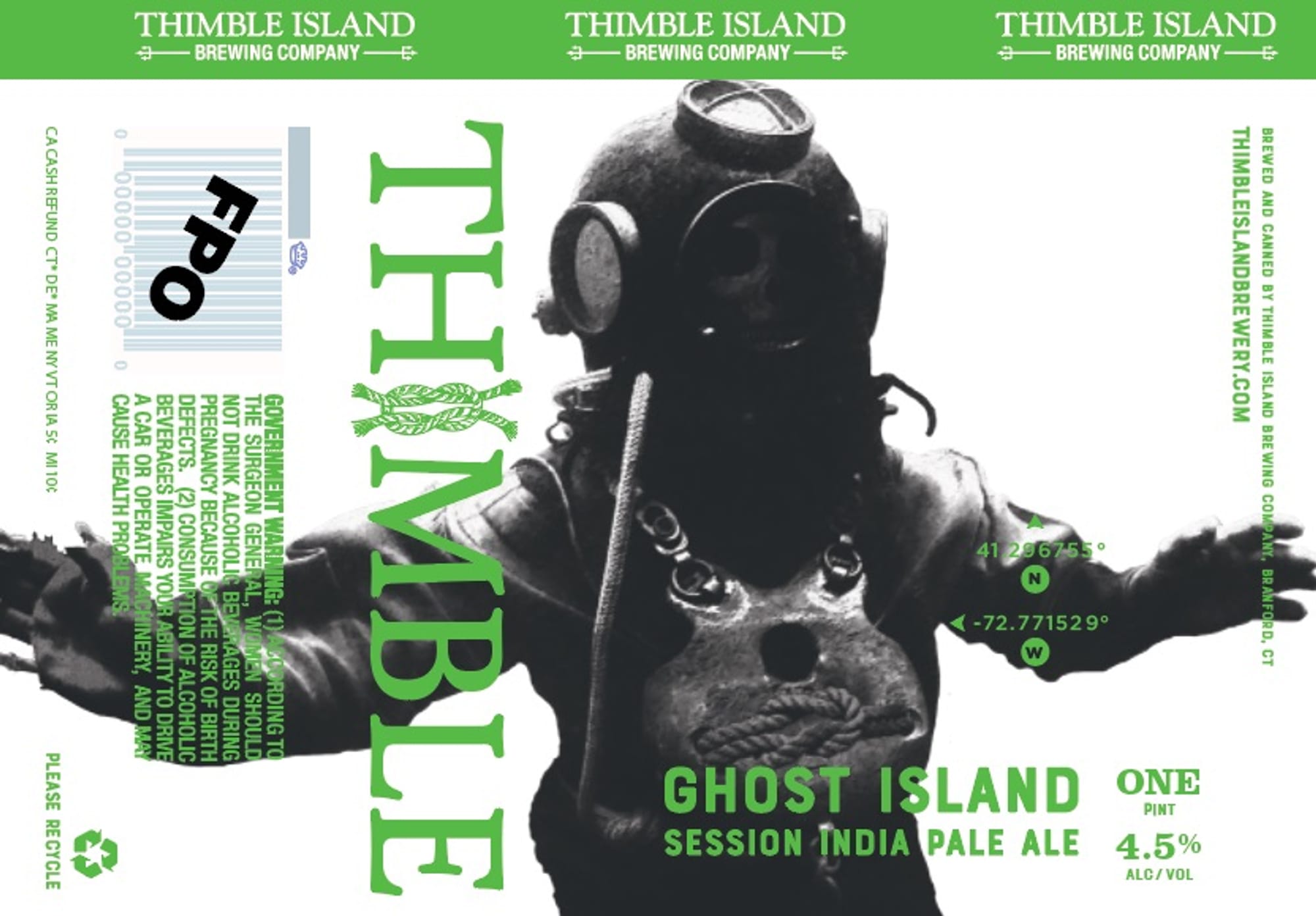 Ghost Island One by Thimble Island Brewing Company - beer label