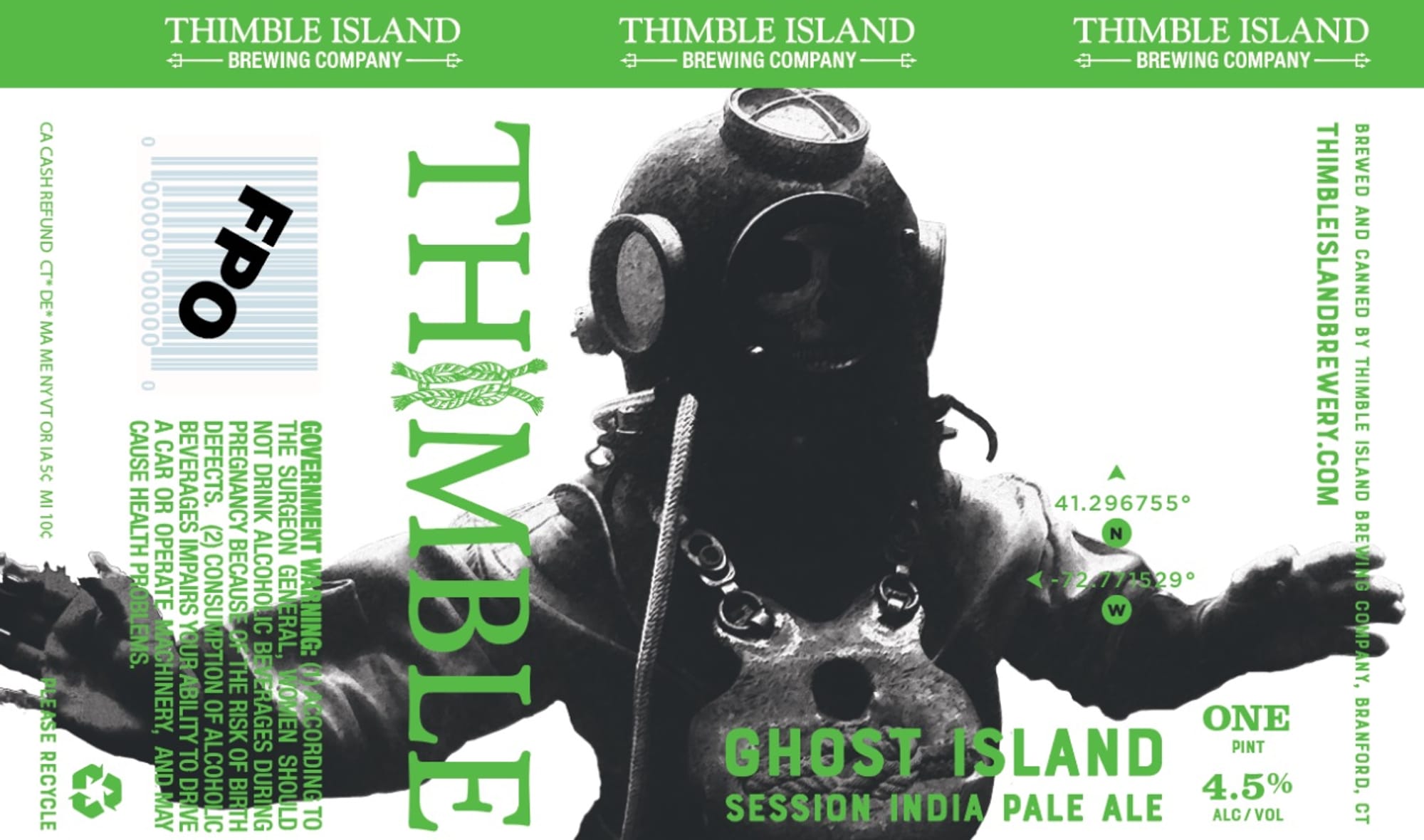 Thimble by Thimble Island Brewing Company - beer label