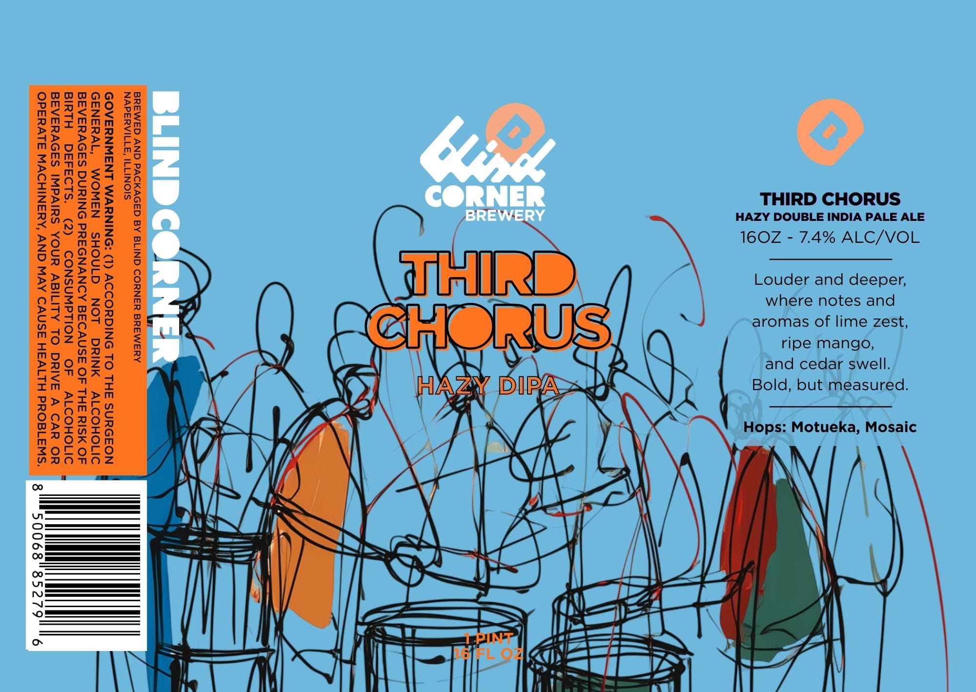 Third Chorus by Blind Corner Brewery - beer label