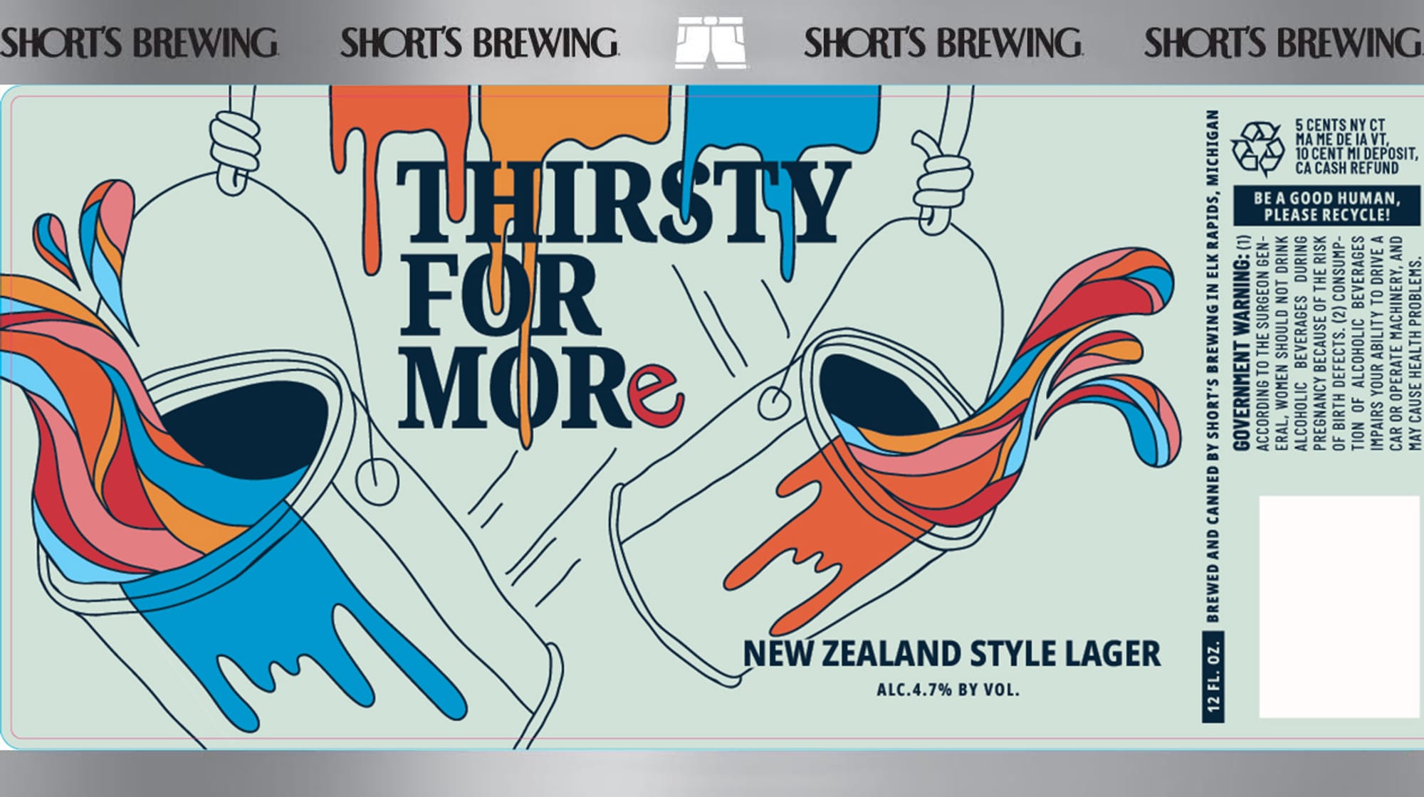 Thirsty for More by Short’s Brewing - beer label