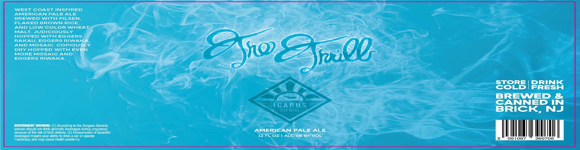 Icarus by Three Rills Brewing - beer label