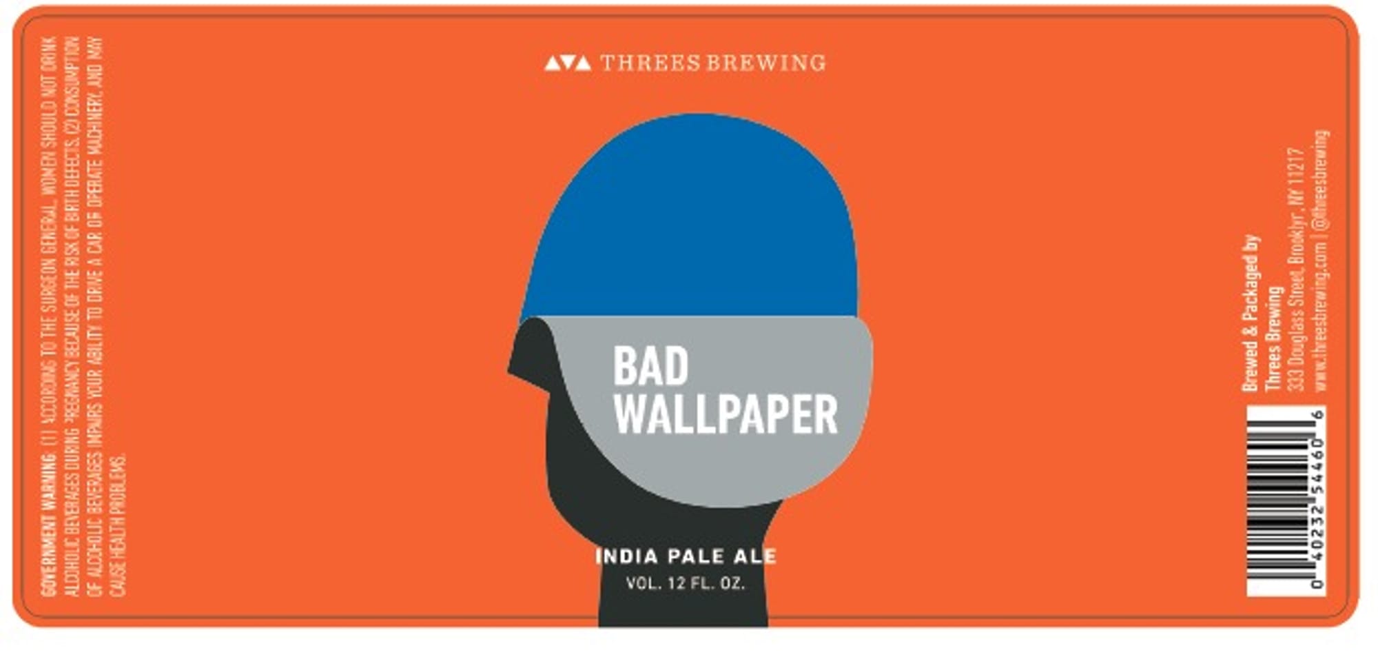 Bad Wallpaper by Threes Brewing - beer label