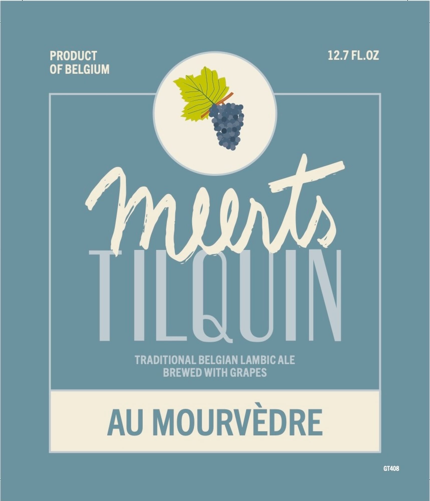 Tilquin Au Mourvèdre by Meerts - beer label