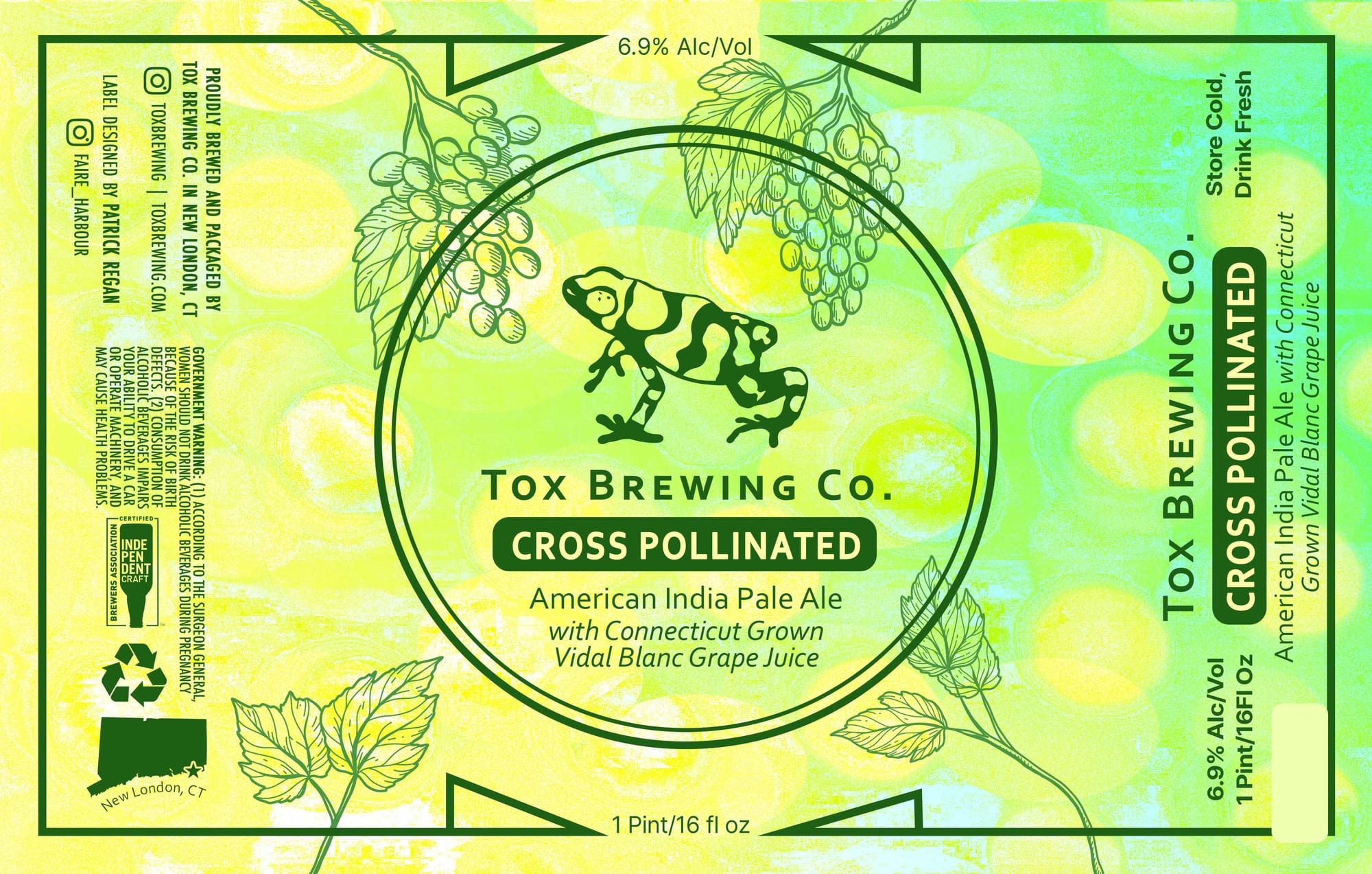 Cross Pollinated by Tox Brewing Co. - beer label