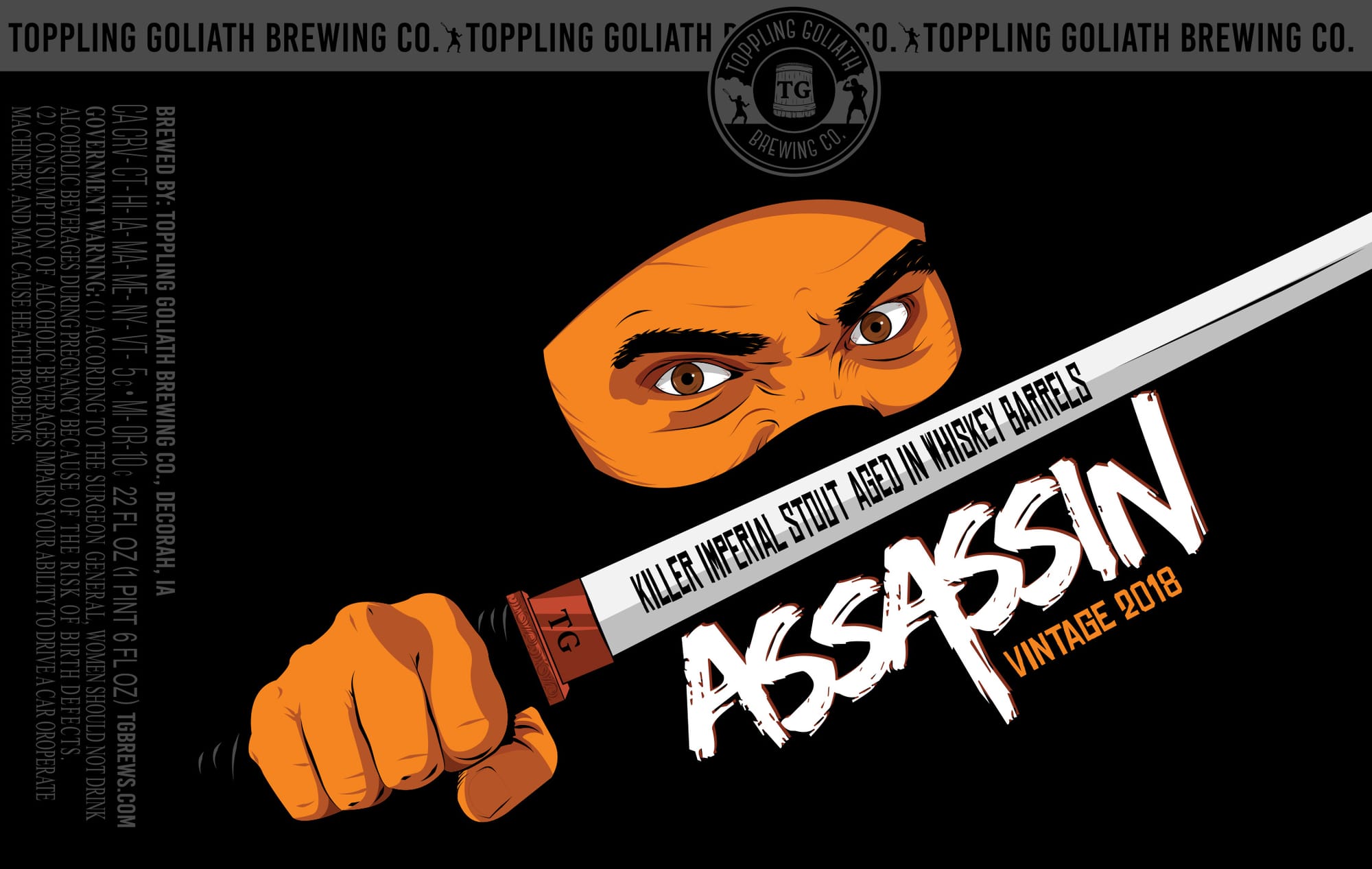 Assassin by Toppling Goliath Brewing Co. - beer label