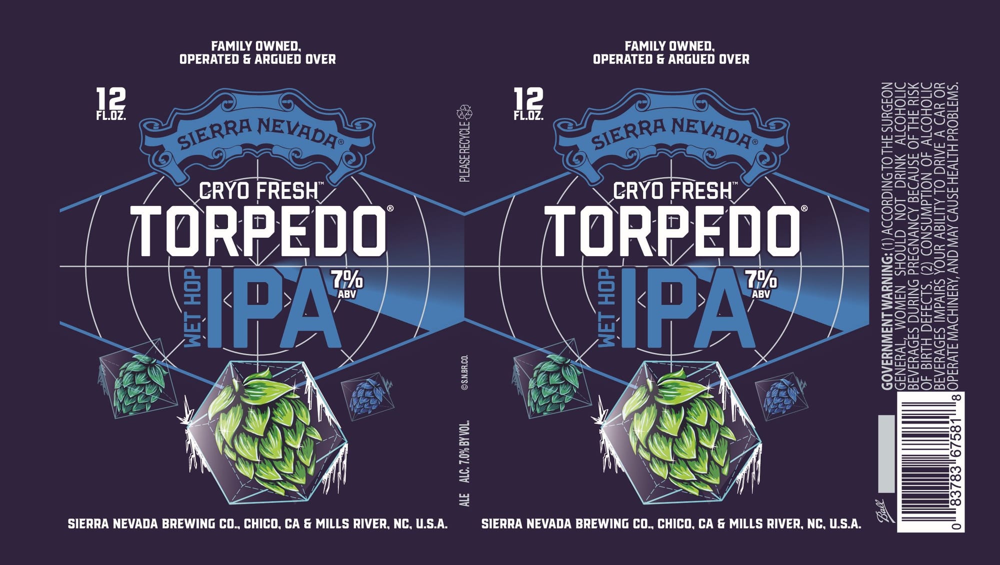 Torpedo Extra IPA by Sierra Nevada Brewing Co. - beer label