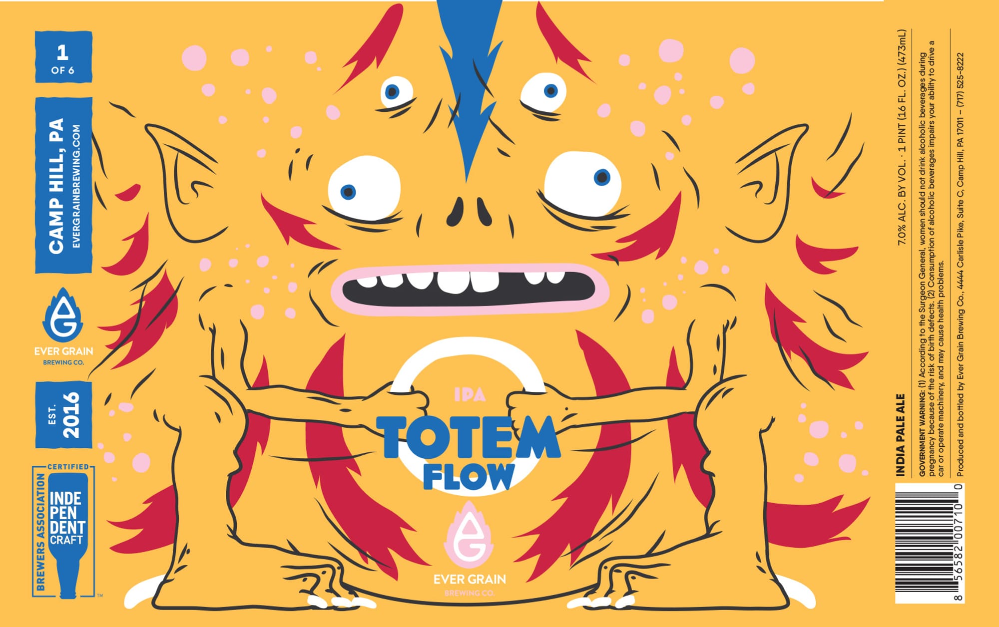 Totem Flow by Ever Grain Brewing Co. - beer label