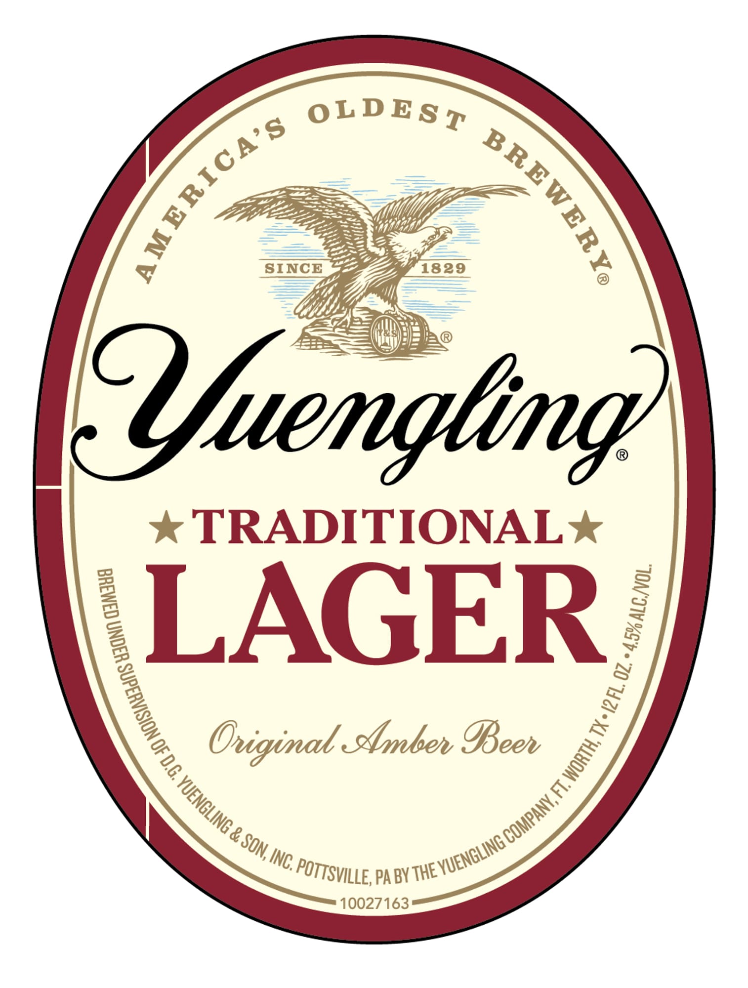 Yuengling Traditional Lager by D.G. Yuengling & Son - beer label