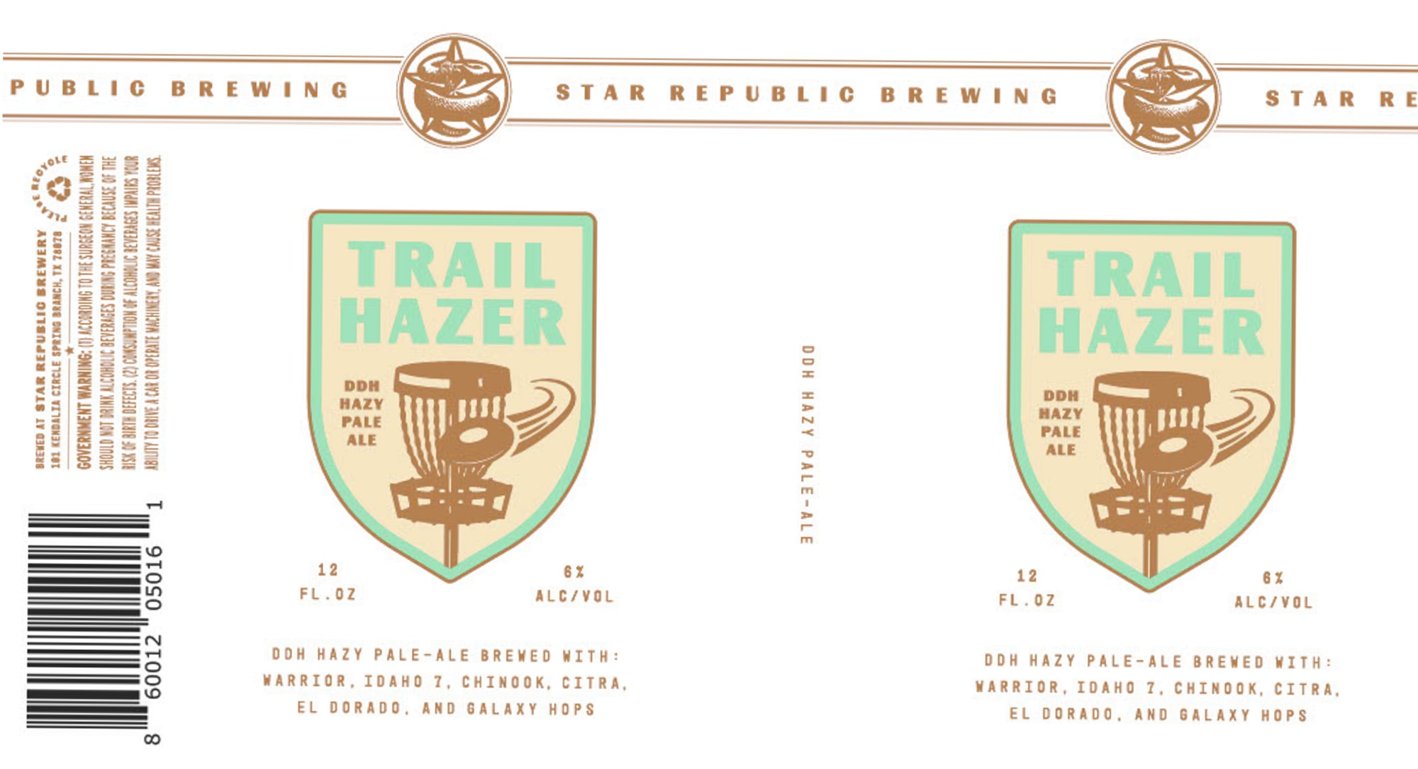 Trail Hazer by Star Republic Brewing - beer label