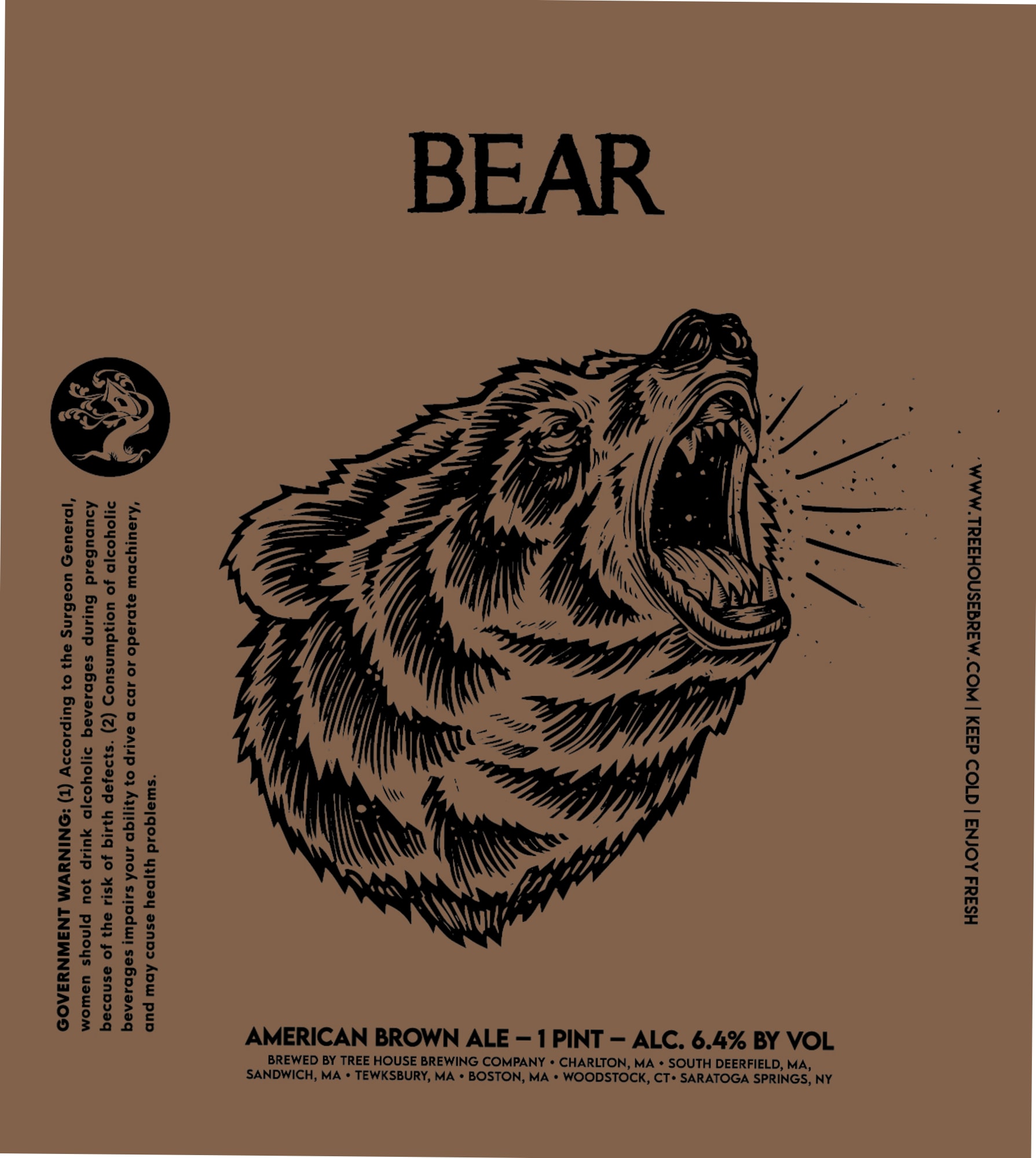 Bear by Tree House Brewing Company - beer label