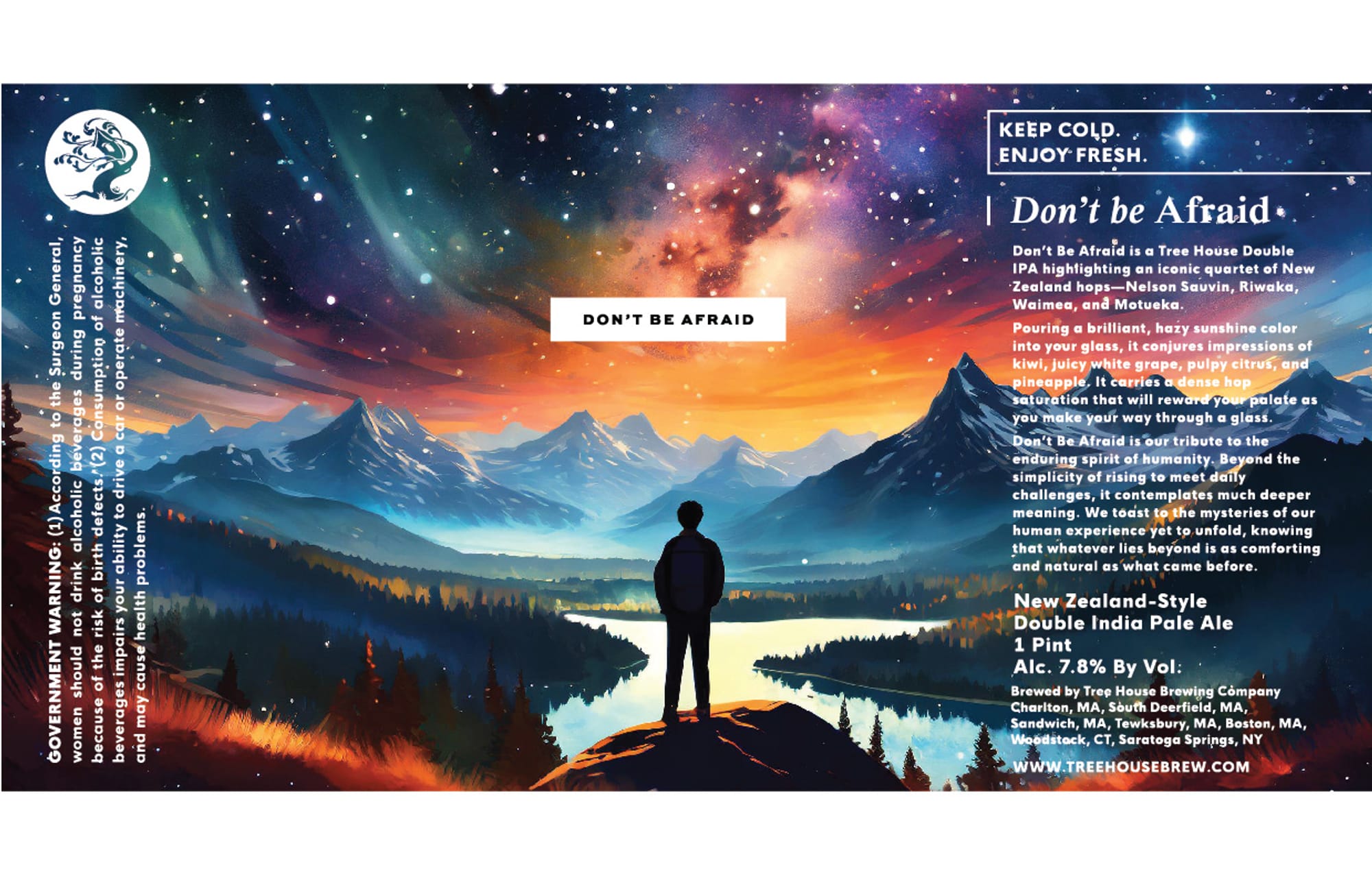 Don’t Be Afraid by Tree House Brewing Company - beer label