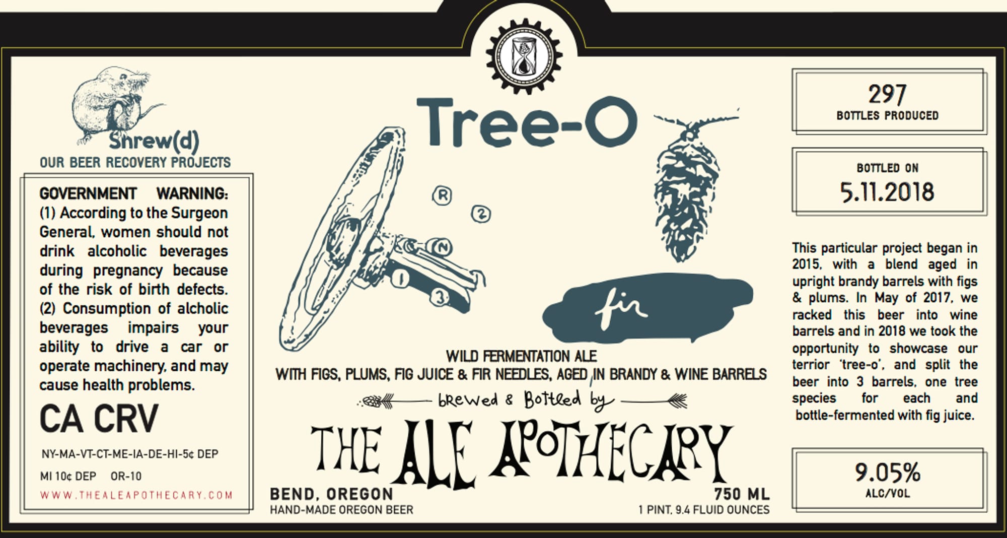 Tree-O by The Ale Apothecary - beer label