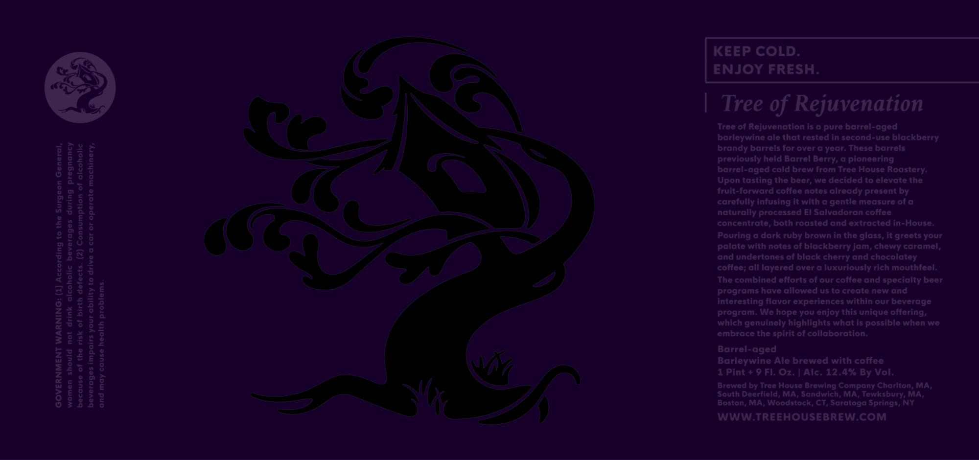 Tree of Rejuvenation by Tree House Brewing Company - beer label