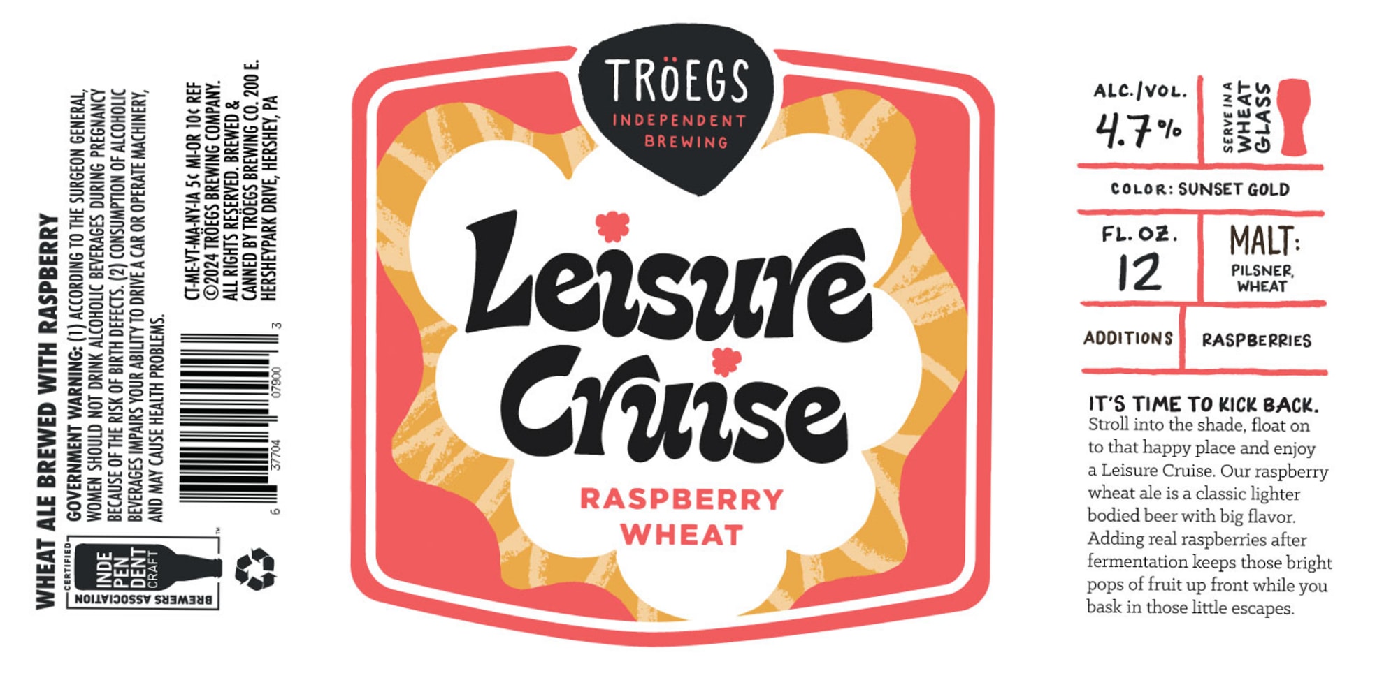 Leisure Cruise by Tröegs Brewing Co. - beer label