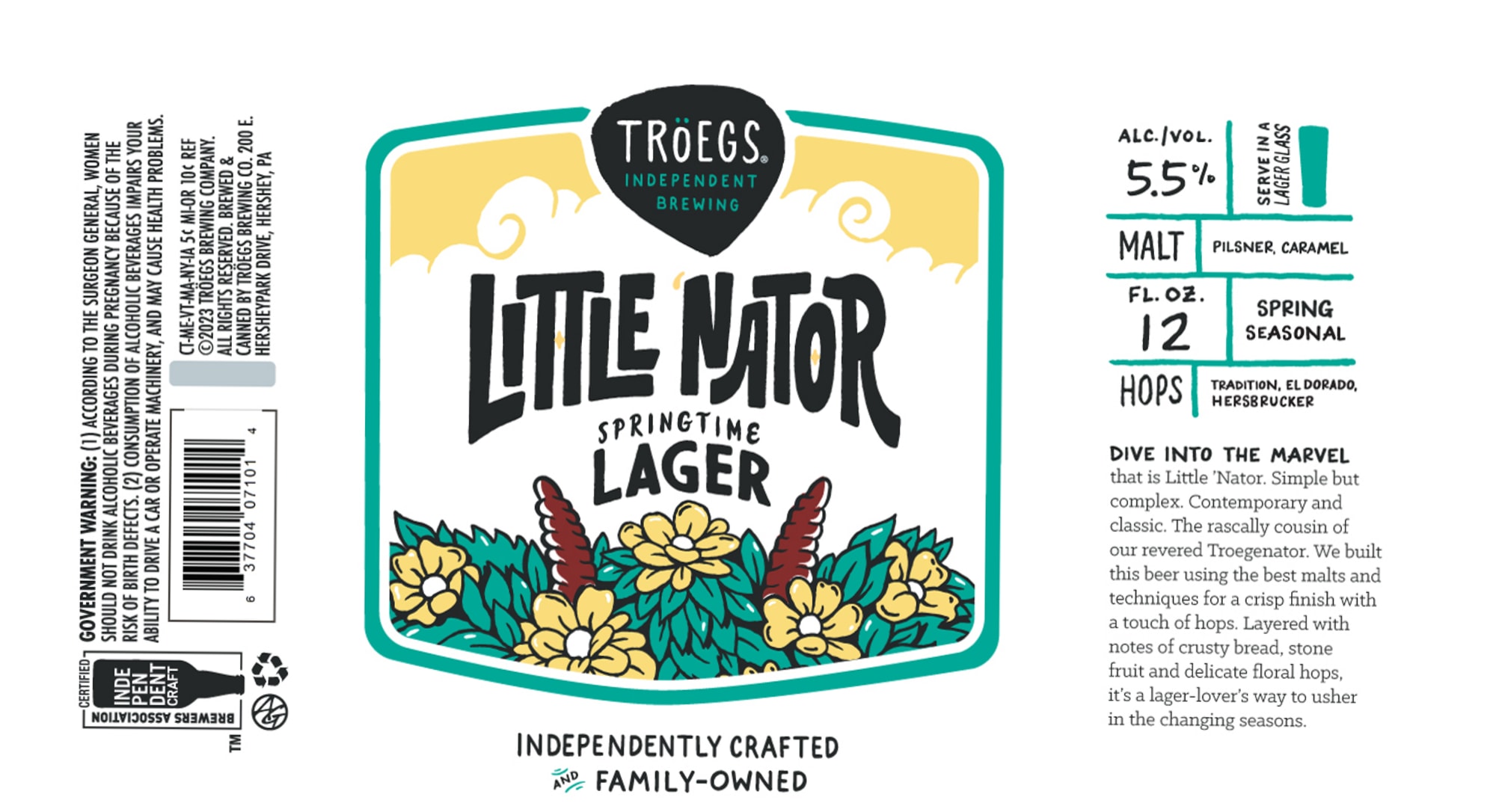 Little Nator by Tröegs Independent Brewing - beer label