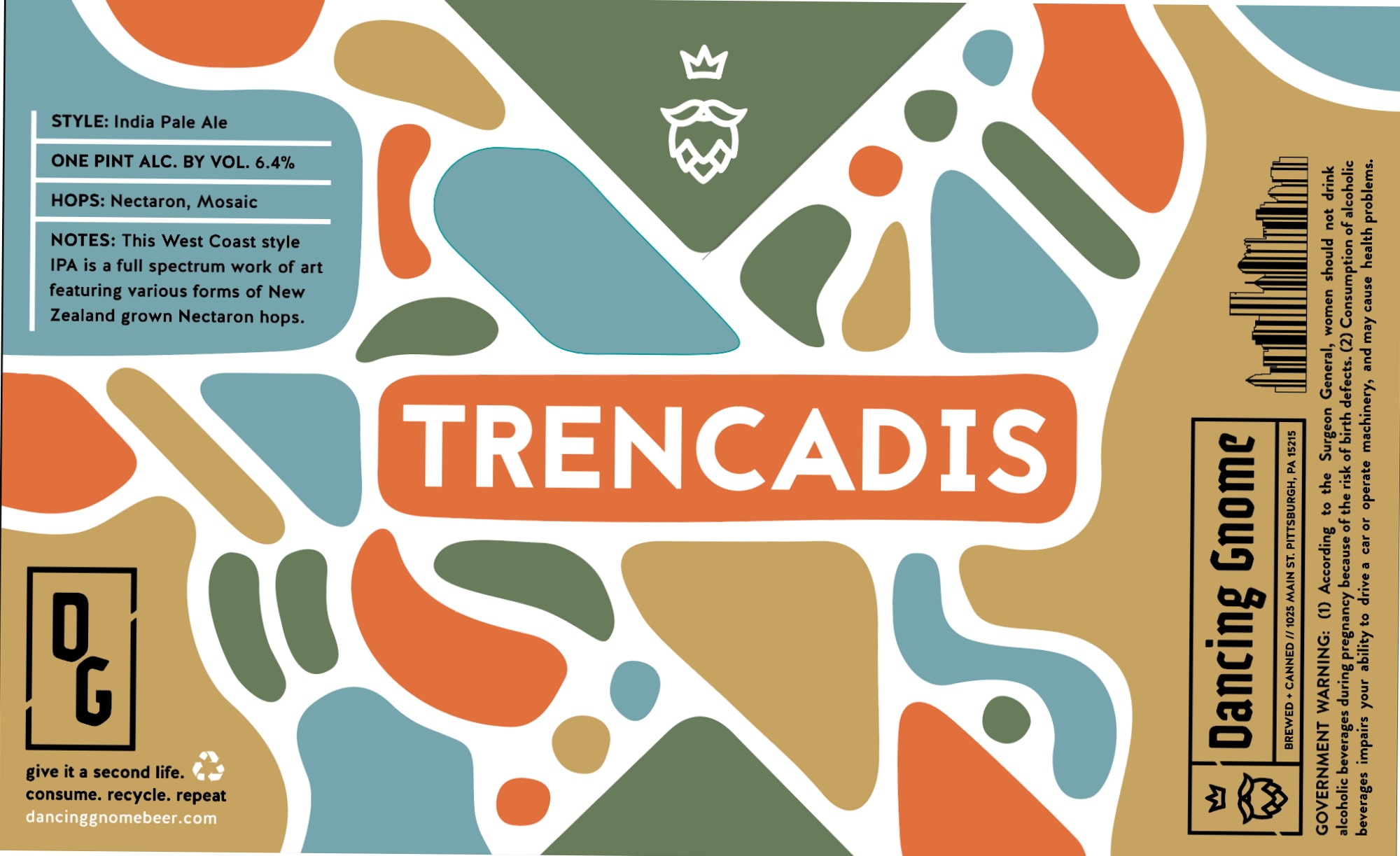 Trencadis by Dancing Gnome Beer - beer label