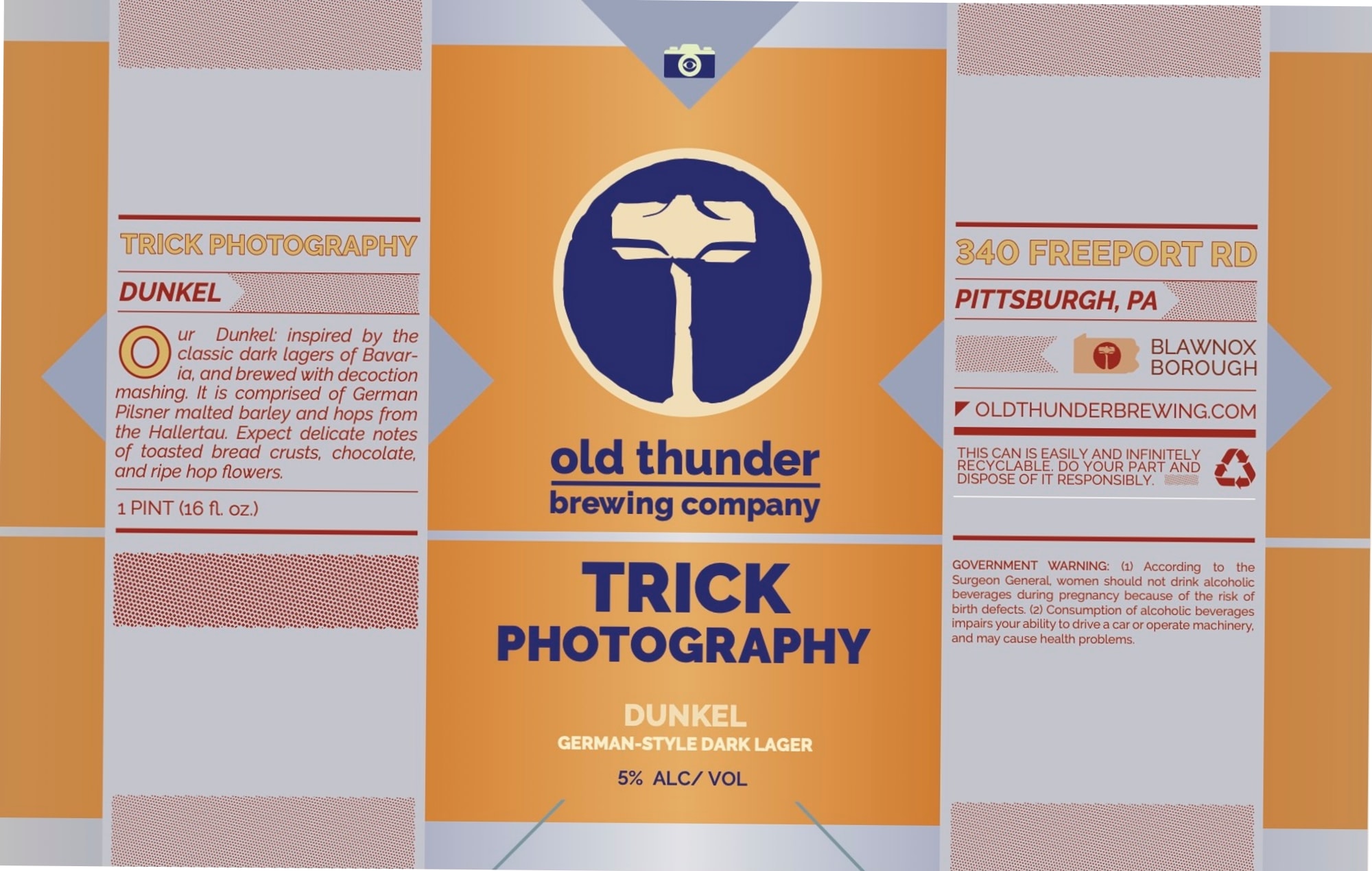 Trick Photography by Old Thunder Brewing Company - beer label
