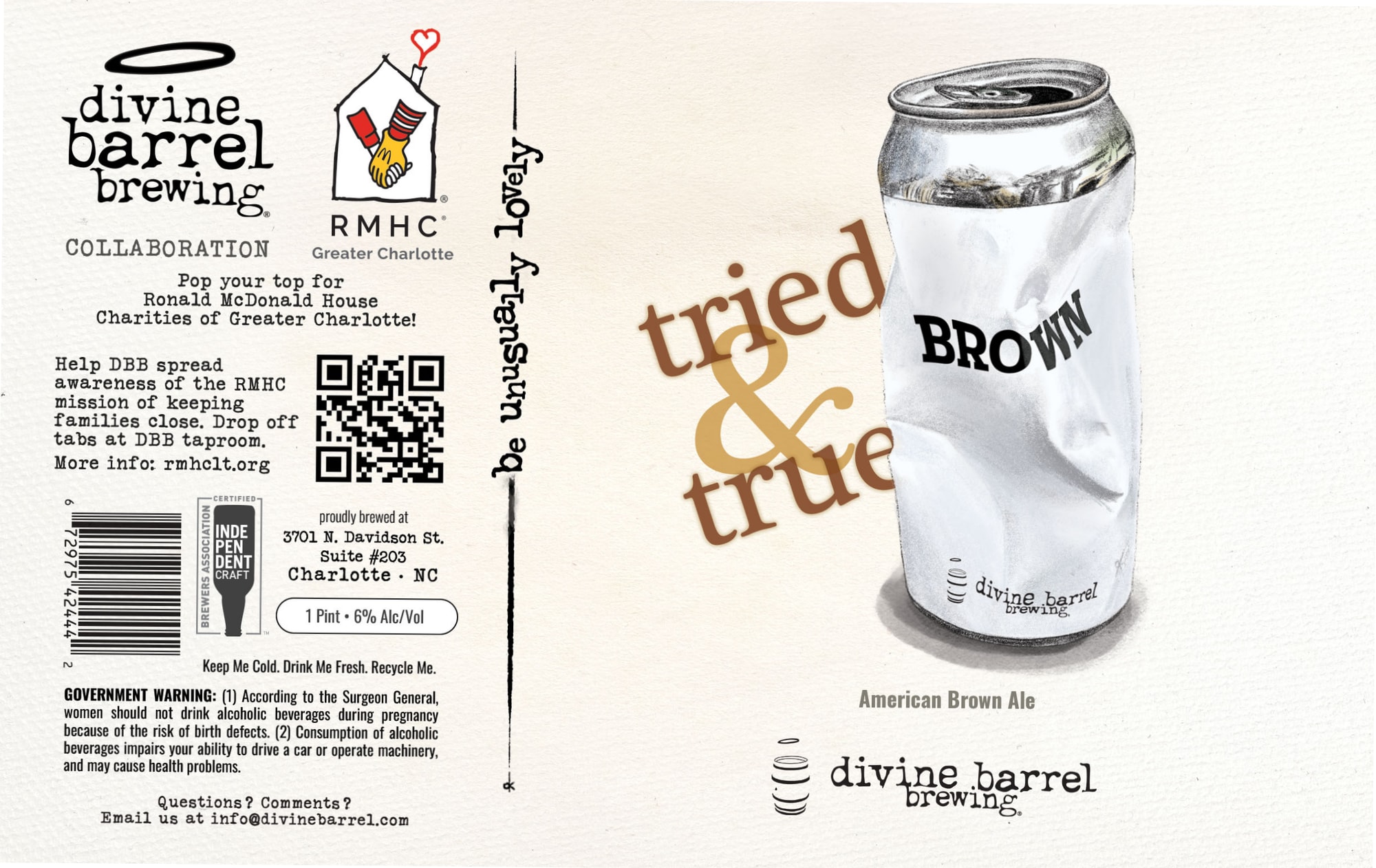 tried & true by Divine Barrel Brewing - beer label
