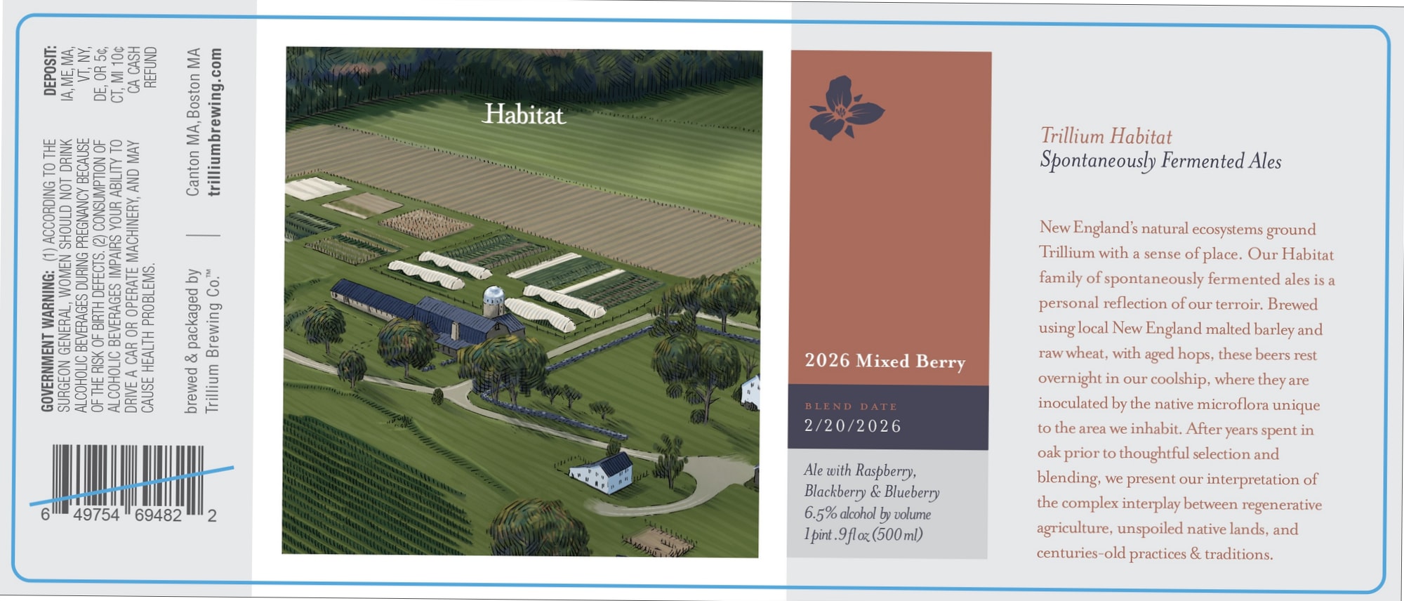 Habitat by Trillium Brewing Co. - beer label