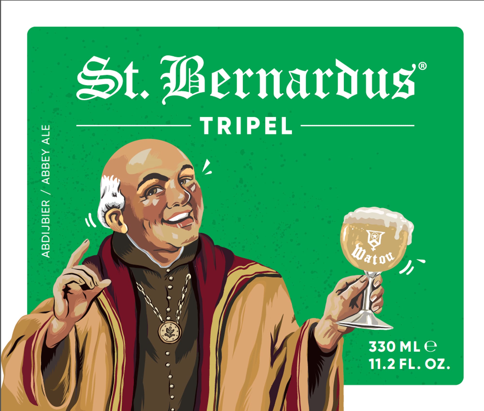 Tripel by St. Bernardus Brouwersij - beer label