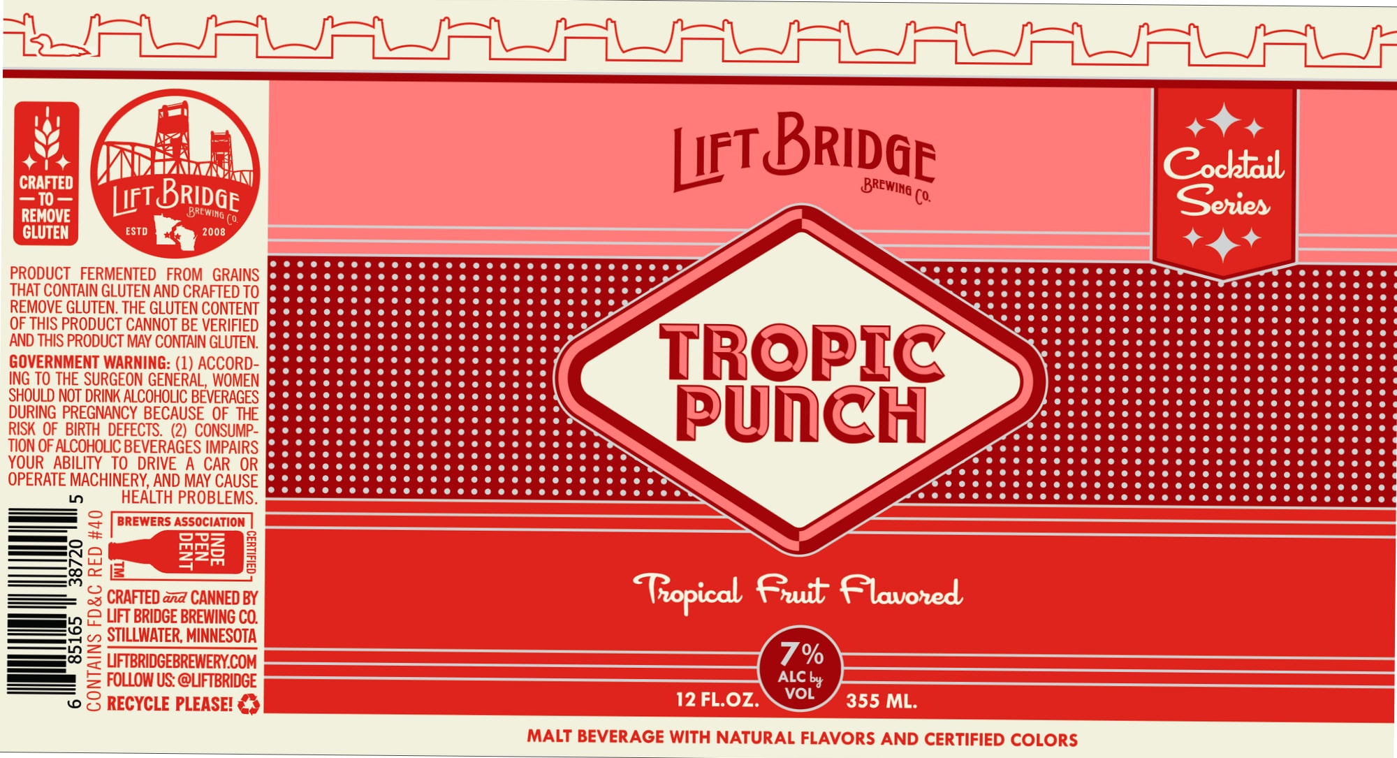 Tropic Punch by Lift Bridge Brewing Co. - beer label