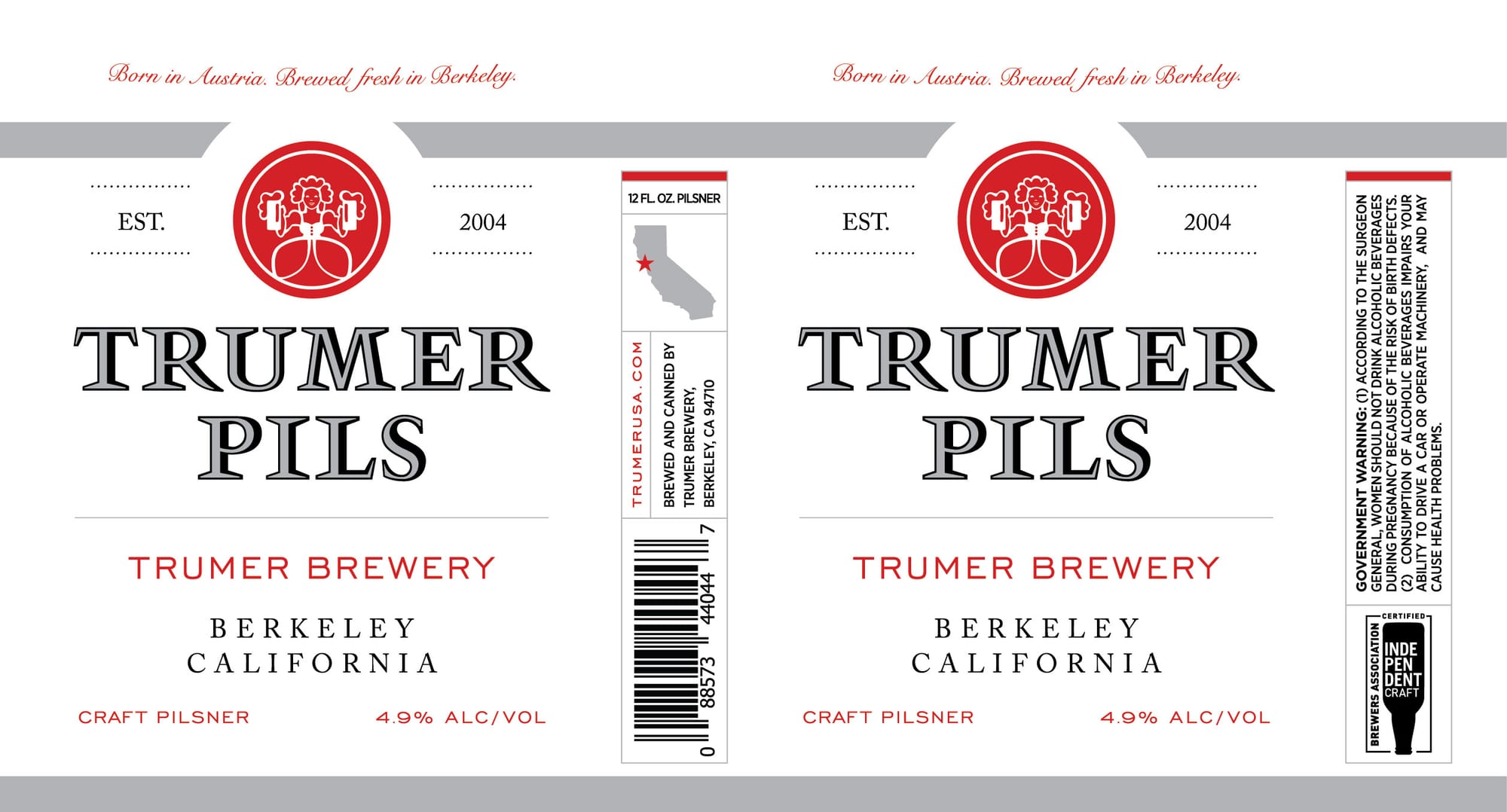 Trumer Pils by Trumer Brauerei - beer label