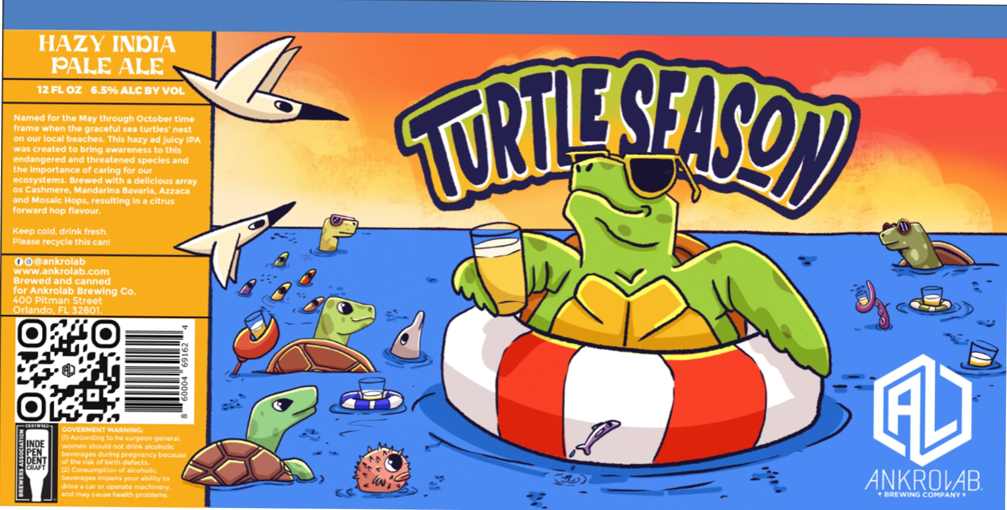 Turtle Season by Ankrolab Brewing Co. - beer label