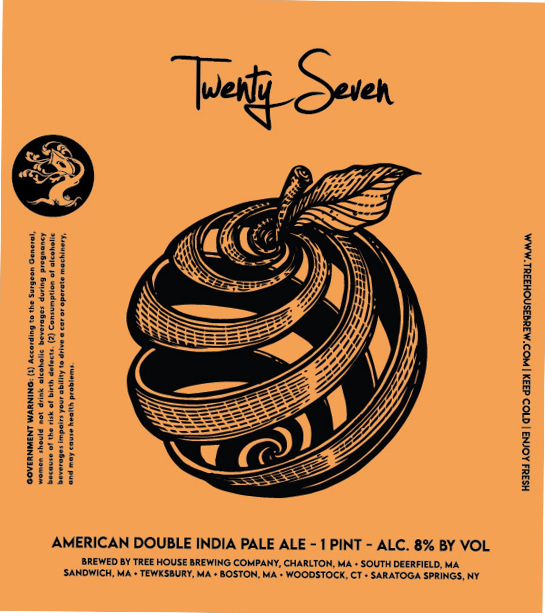 Twenty Seven by Tree House Brewing Company - beer label