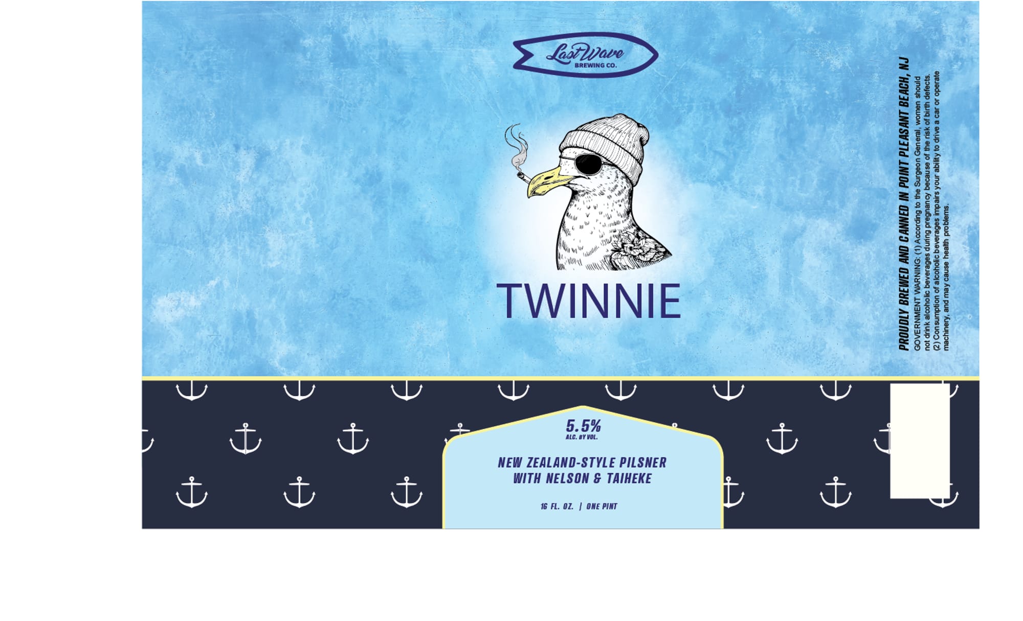 Twinnie by Last Wave Brewing Co. - beer label